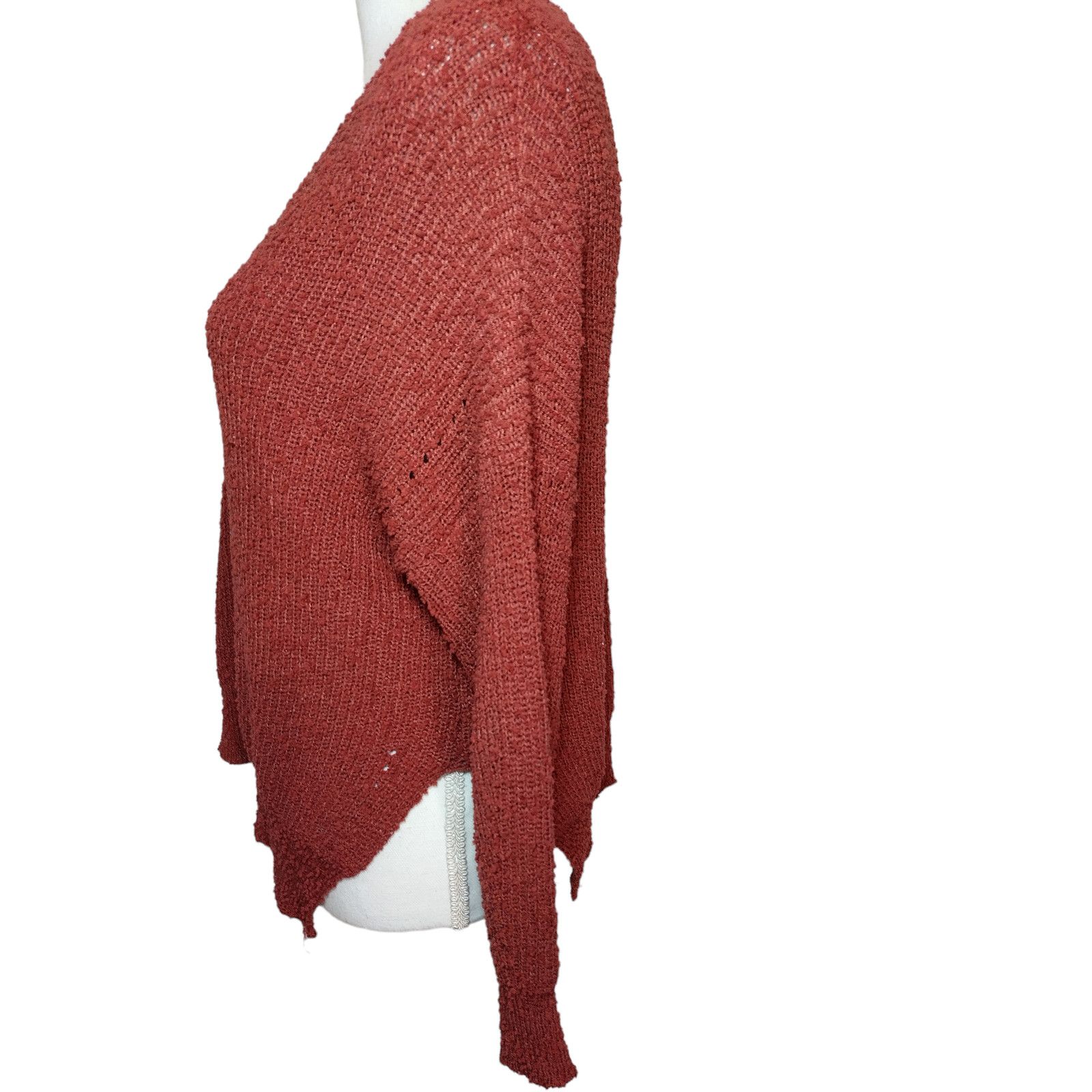 Debut Debut Womens Sweater Long Sleeves Pullover Orange Size XS Size XS / US 0-2 / IT 36-38 - 6 Thumbnail