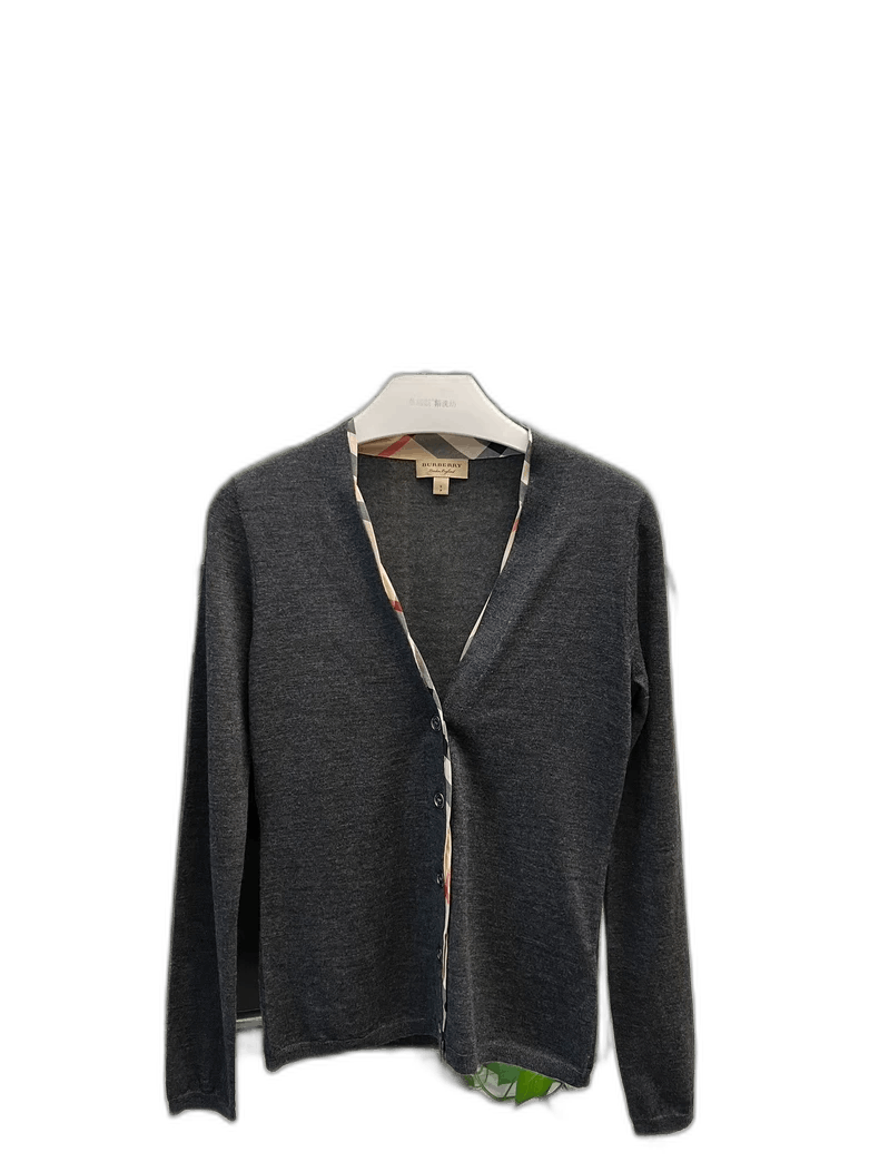 Burberry Burberry Wool Cardigan Long Sleeve Top-yf Size US S / EU 44-46 / 1 - 1 Thumbnail