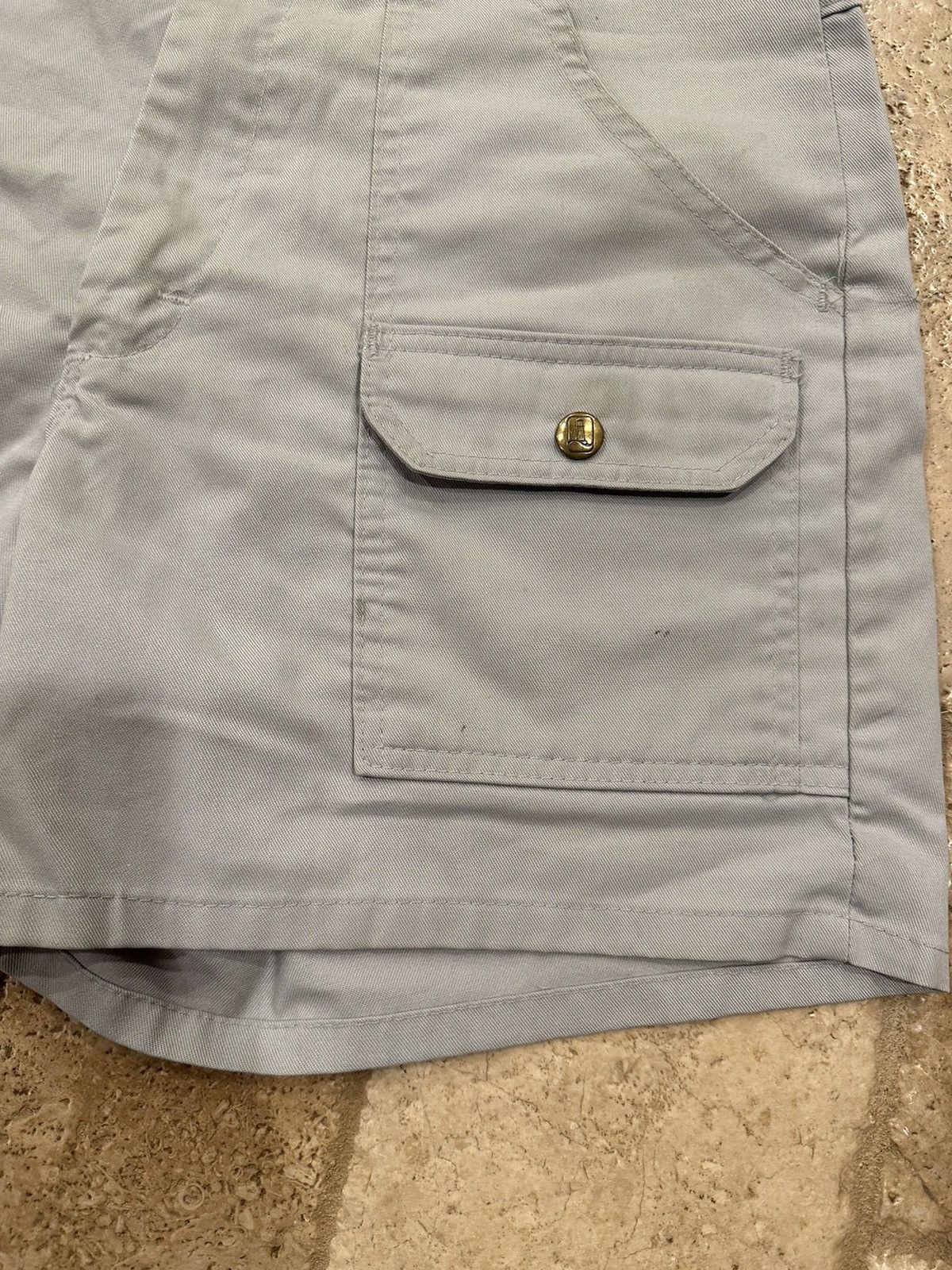 Lands' End × Vintage VintaGe Lands End Grey Cargo Shorts Size US 32 / EU 48 - 3 Thumbnail