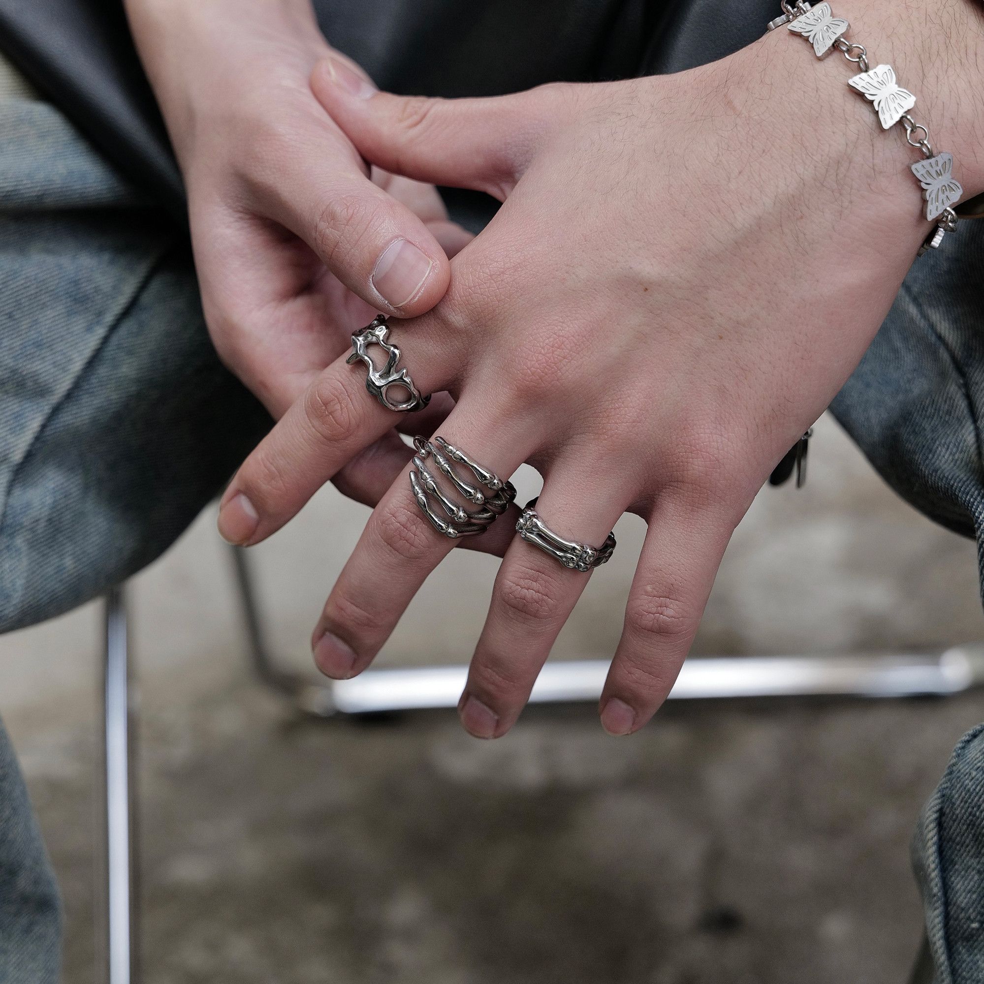 Jewelry New Trend Jewelry Rings Open Size Chrome Ring (Size 7-13) Size ONE SIZE - 4 Thumbnail