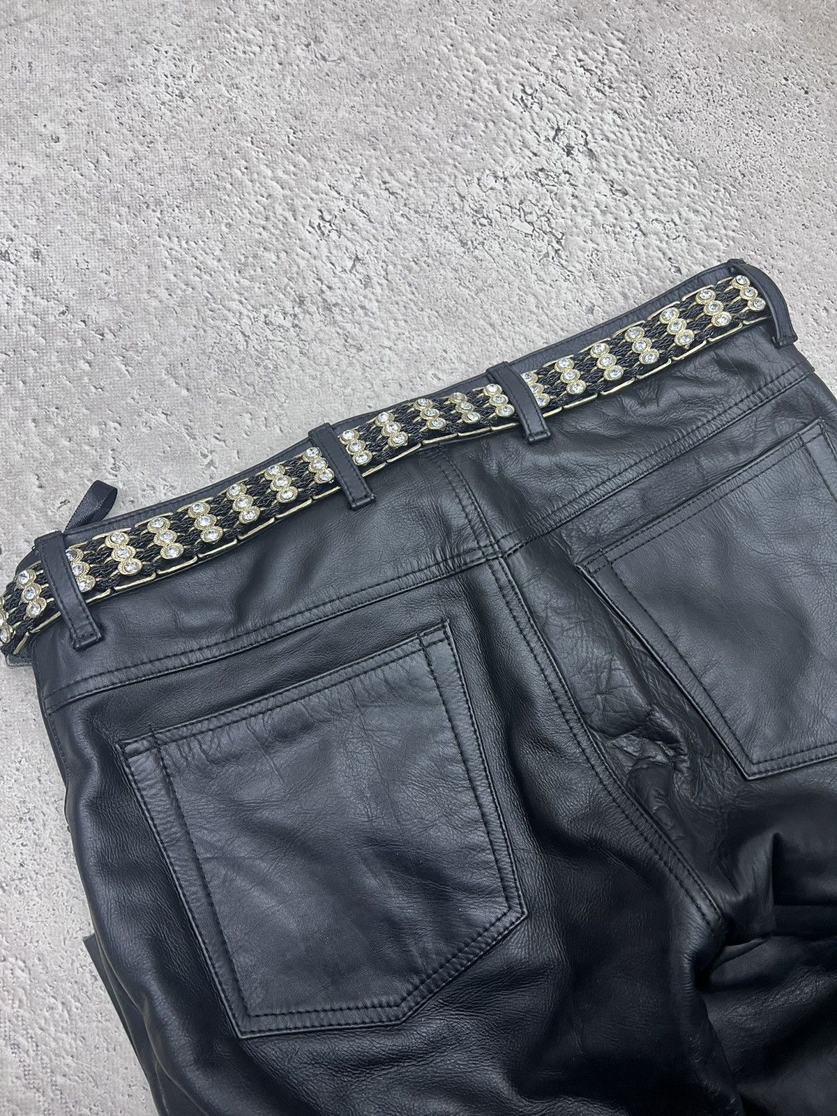 Hysteric Glamour × Japanese Brand SALE✅✅Vintage Rhinestones Distressed BB Simons style Belts Size ONE SIZE - 8 Thumbnail