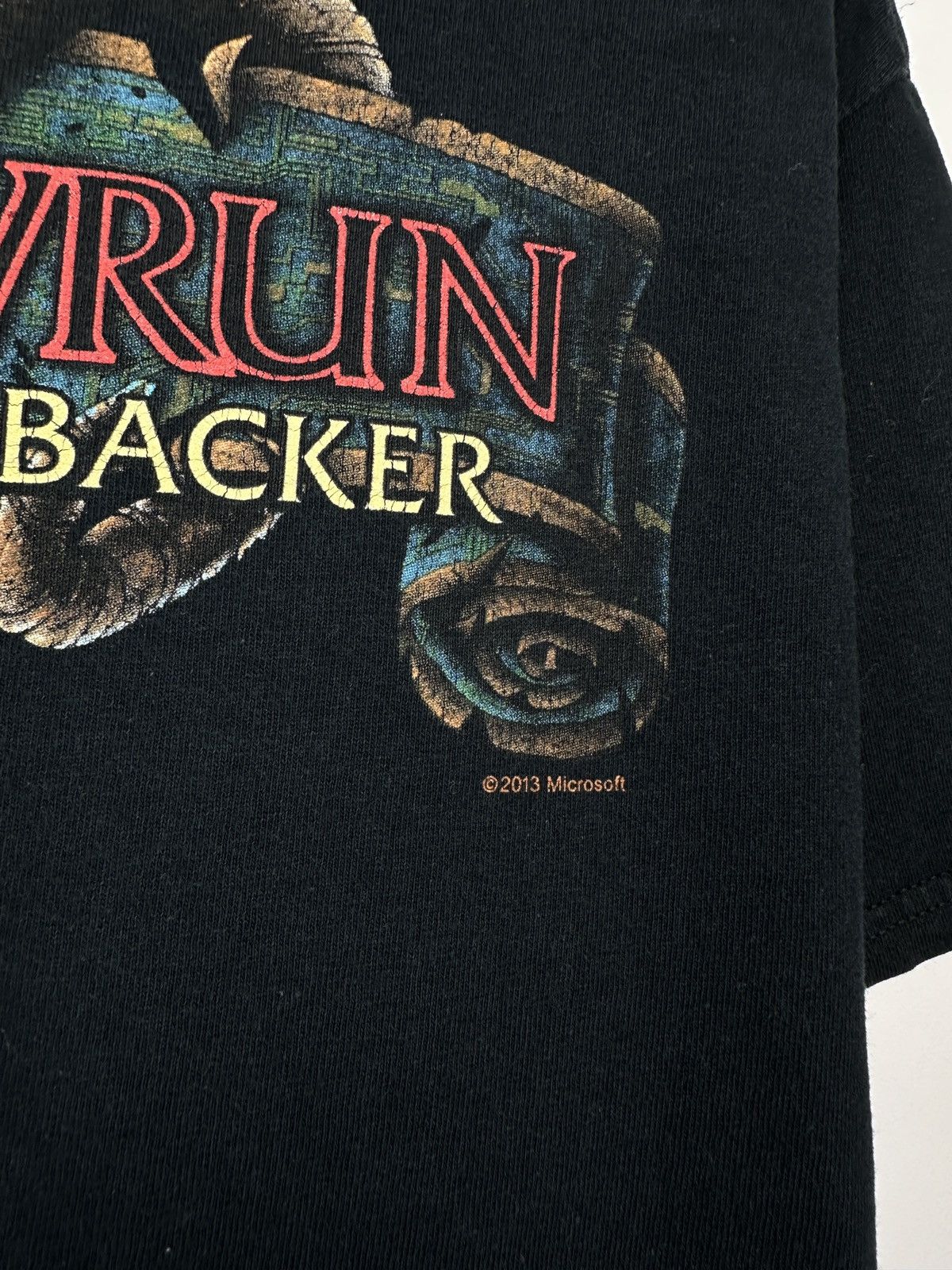 Vintage Shadow Run Backer Hit The Mark Video Game Promo T Shirt Tee Size US XL / EU 56 / 4 - 7 Thumbnail