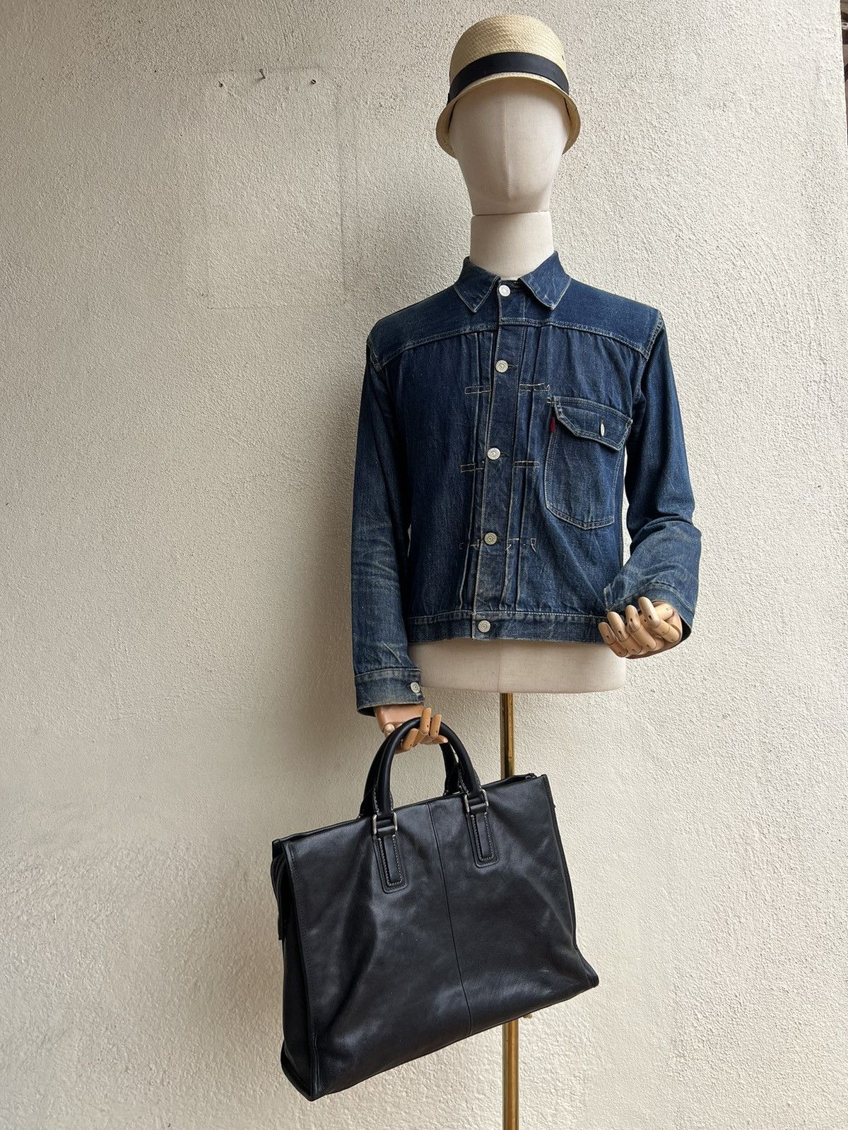 Other Vintage Tsuchiya Kaban Black Leather Briefcase Bag Size ONE SIZE - 11 Thumbnail