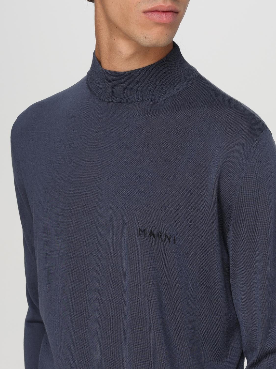 Marni o1w1db11025 Sweater in Nevy Blue Size US S / EU 44-46 / 1 - 4 Thumbnail
