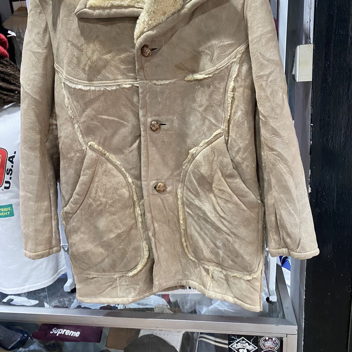 Schott Vintage Schott Sheepskin Shearling Jacket Coat Leather Size US S / EU 44-46 / 1 - 5 Thumbnail