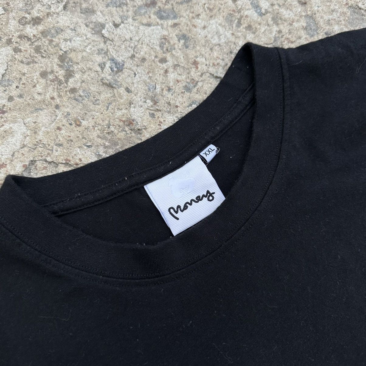 Japanese Brand × Rap Tees × monkey time Vintage Japanese Style Money Black T-shirts Big Logo Rap Y2K Size US XXL / EU 58 / 5 - 7 Thumbnail