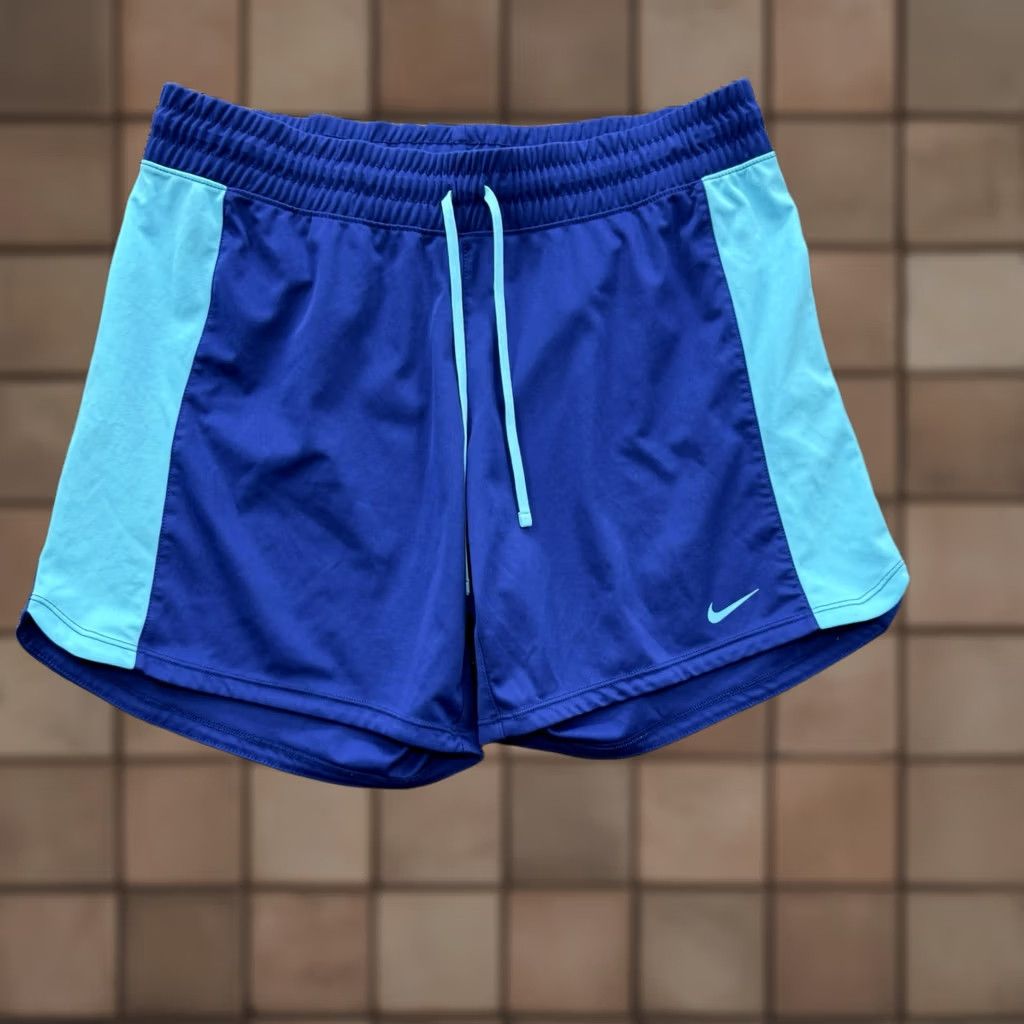 Nike Nike Dri-Fit Running Shorts Women Medium Blue Polyester Athletic Shorts Size 32" / US 10 / IT 46 - 1 Thumbnail