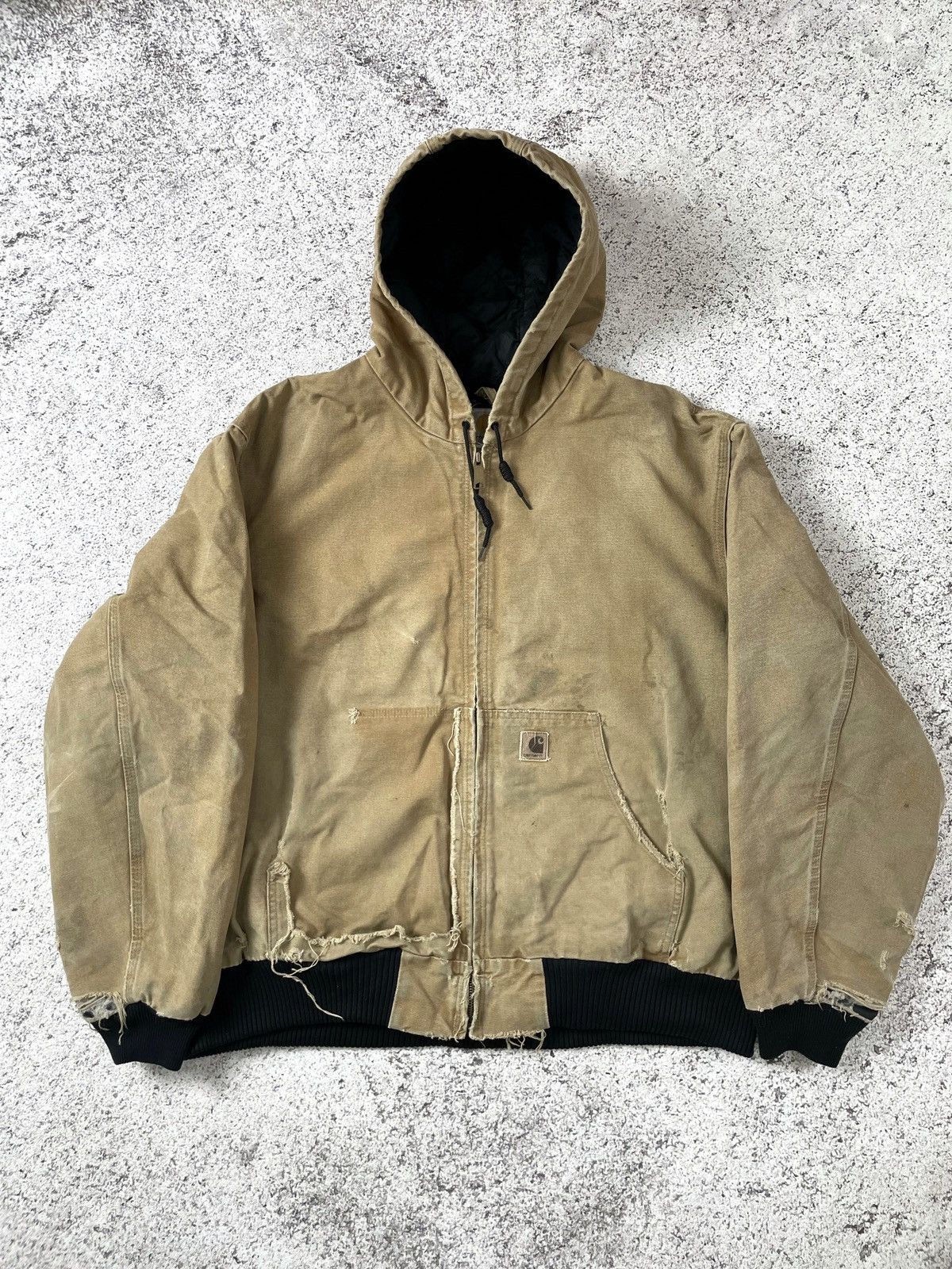 Carhartt THRASHED VINTAGE CARHARTT ACTIVE JACKET 1990s Size US XXL / EU 58 / 5 - 3 Thumbnail