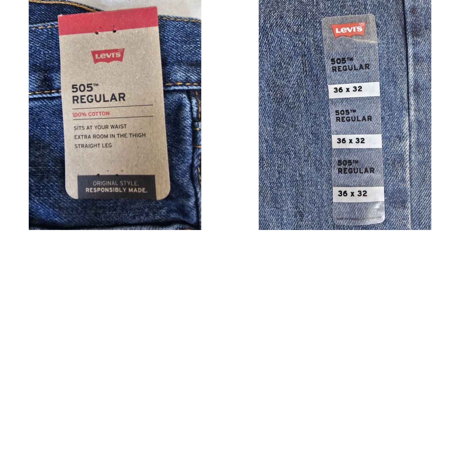 Levi's VINTAGE Levi's 505 Jeans Straight Regular Mens 36x32 Blue Denim Medium Wash Regular Vintage Levi's 505 Straight Jeans Mens 36x32 Blue Denim 505 Size US 36 / EU 52 - 9 Thumbnail