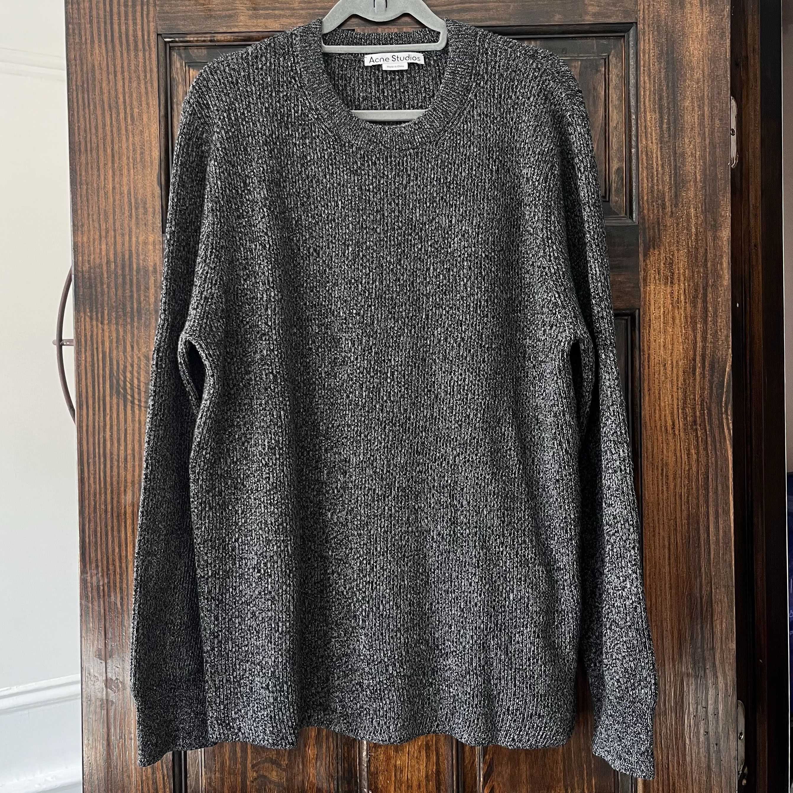 Acne Studios Men's Knitwear Wool Metallic Sweater Size XXL