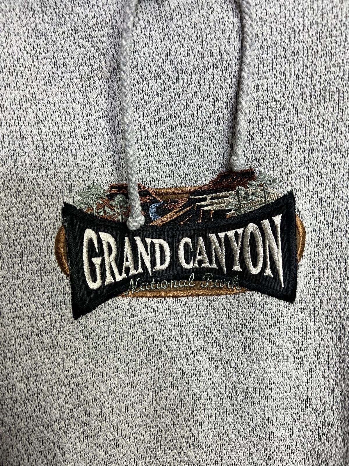 image of America x Made In USA Vintage Fred Harvey X Grand Canyon National Park Sweater in Grey (Size Large)