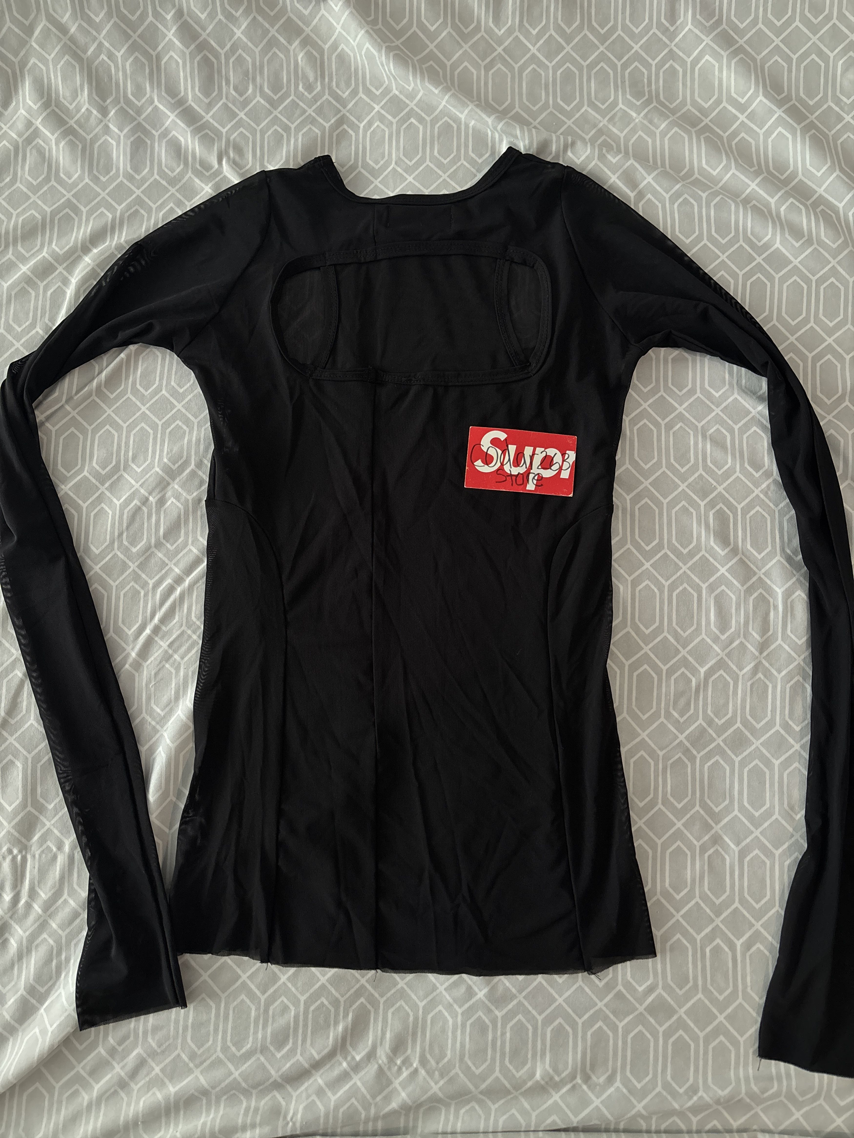 Rick Owens Dreamhouse Window Mesh Longsleeve Tee - Small Black Size US S / EU 44-46 / 1 - 3 Thumbnail