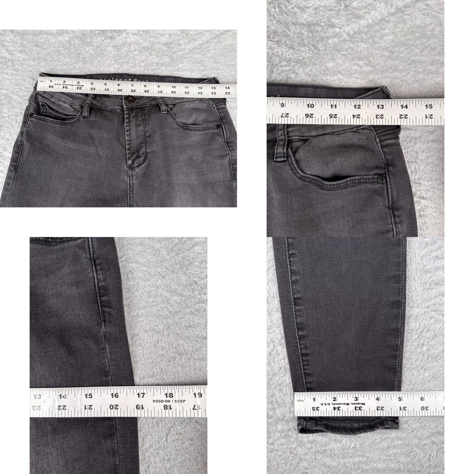 Vintage Articles Of Society Jeans Women 28 Gray Skinny Tapered Cotton Blend Stretc 26x28 Jeans等? Size 28" / US 6 / IT 42 - 9 Thumbnail
