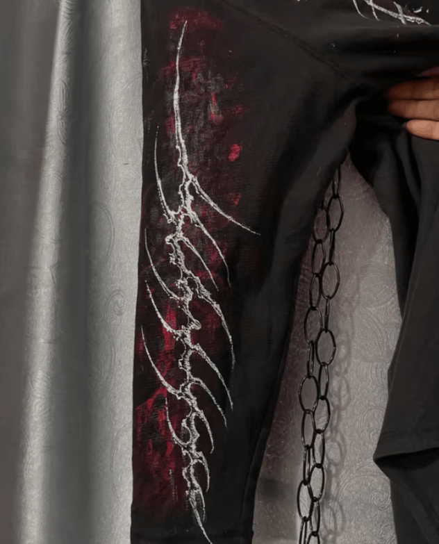 Japanese Brand Street hip-hop geometric gothic pattern printed Size US M / EU 48-50 / 2 - 4 Thumbnail
