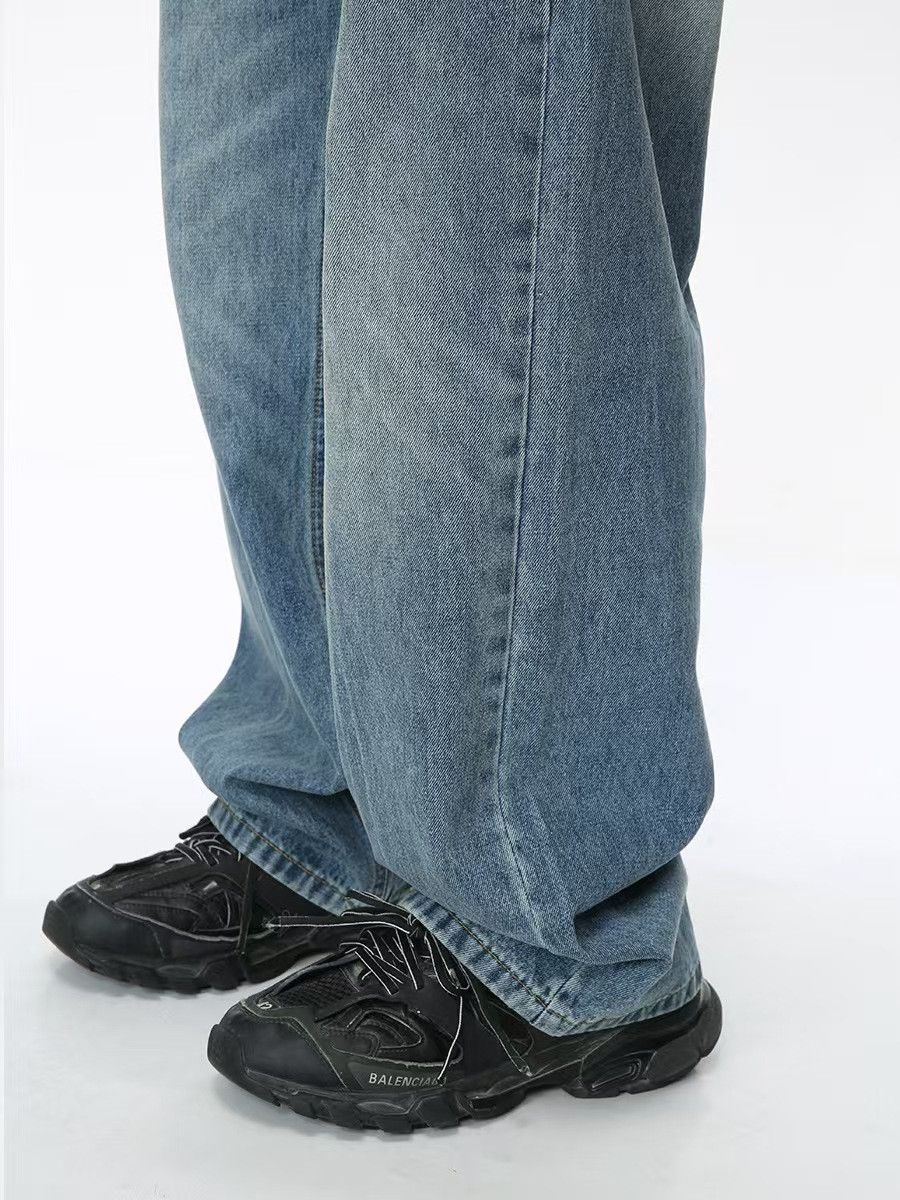 Japanese Brand × Jean Washed loose fit straight leg jeans Size US 30 / EU 46 - 2 Thumbnail