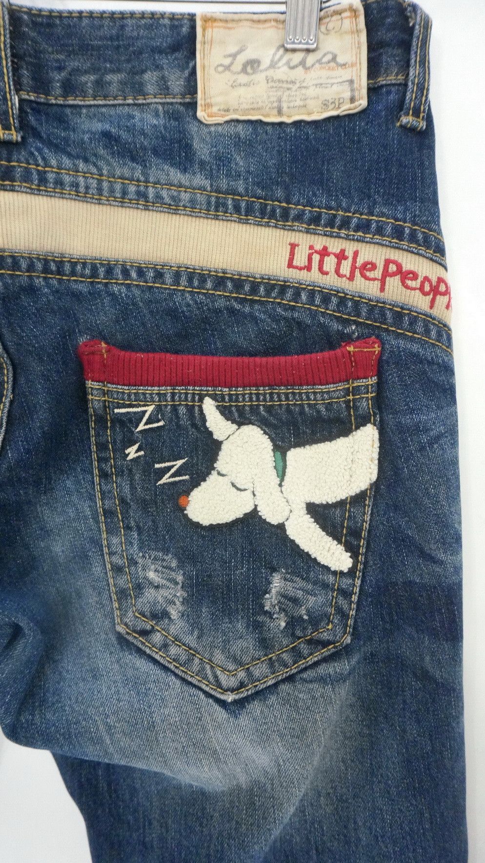 Japanese Brand Vintage 🔥 Yoshitomo Nara x Lolita Distressed Jeans Size US 34 / EU 50 - 5 Thumbnail