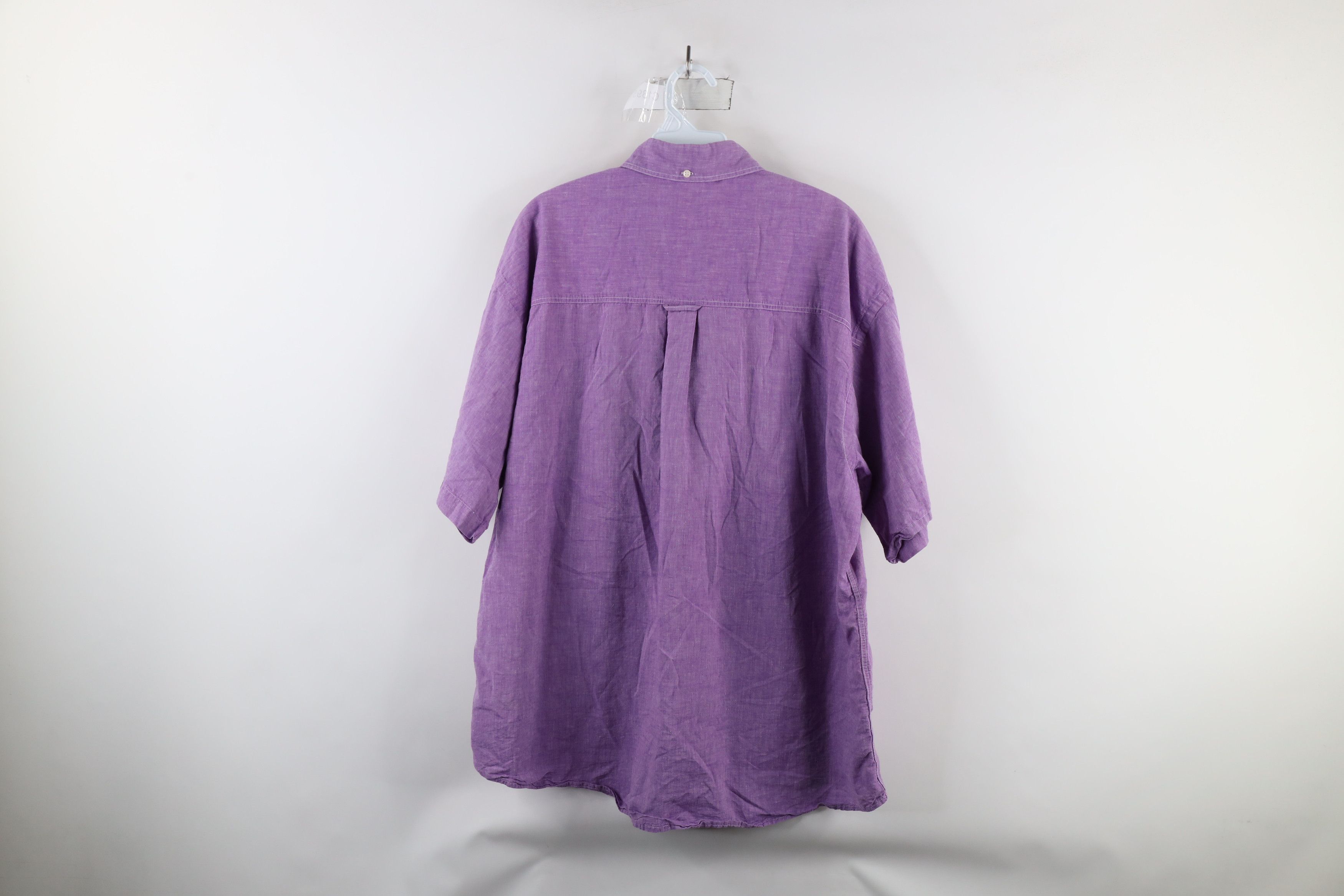 Vintage Vintage 90s Streetwear Baggy Fit Short Sleeve Button Shirt Size US XL / EU 56 / 4 - 11 Thumbnail