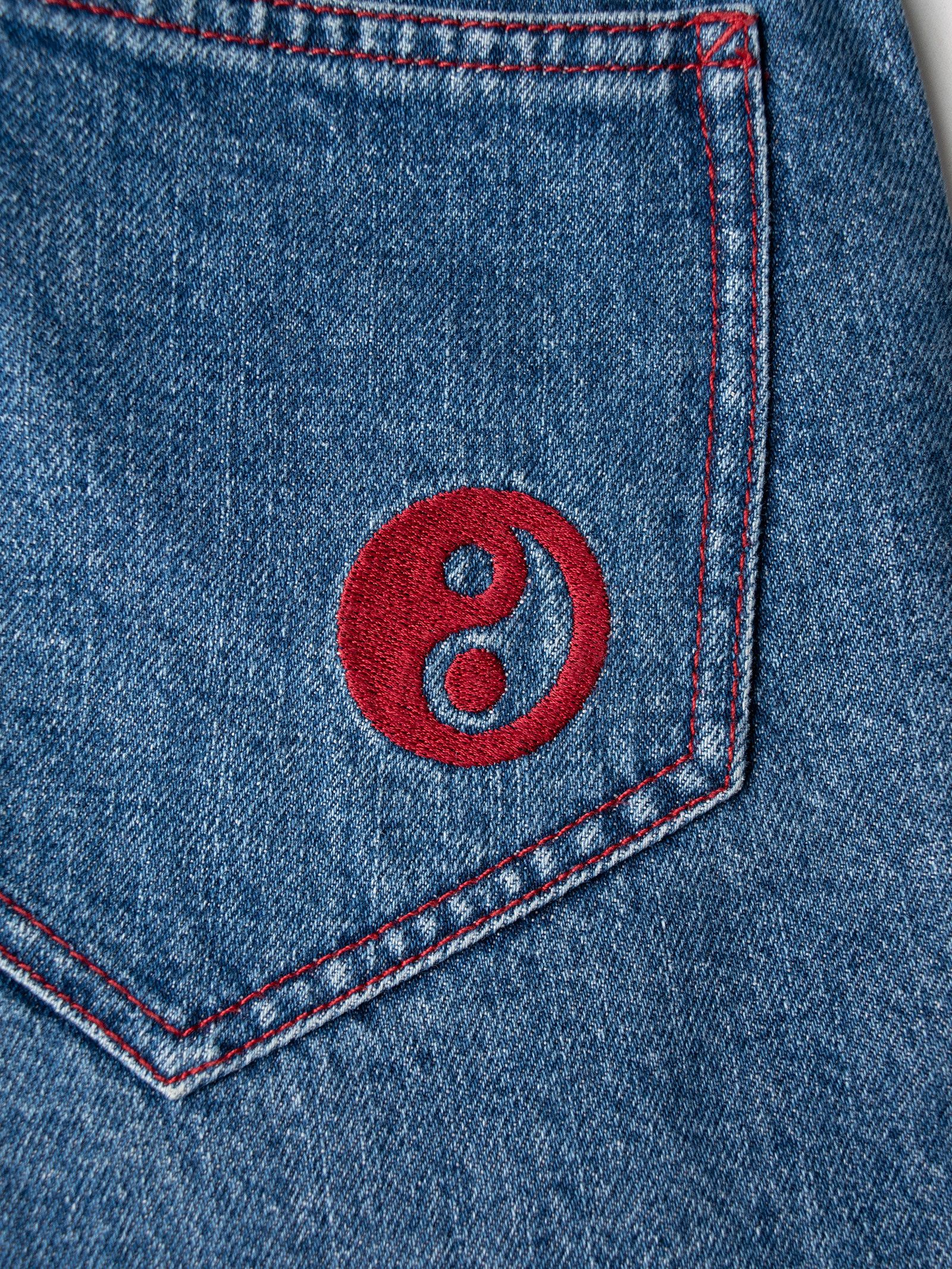 Gosha Rubchinskiy Gosha Rubchinskiy - S/S 2017 - Yin-Yang denim shorts Size US 29 - 3 Thumbnail