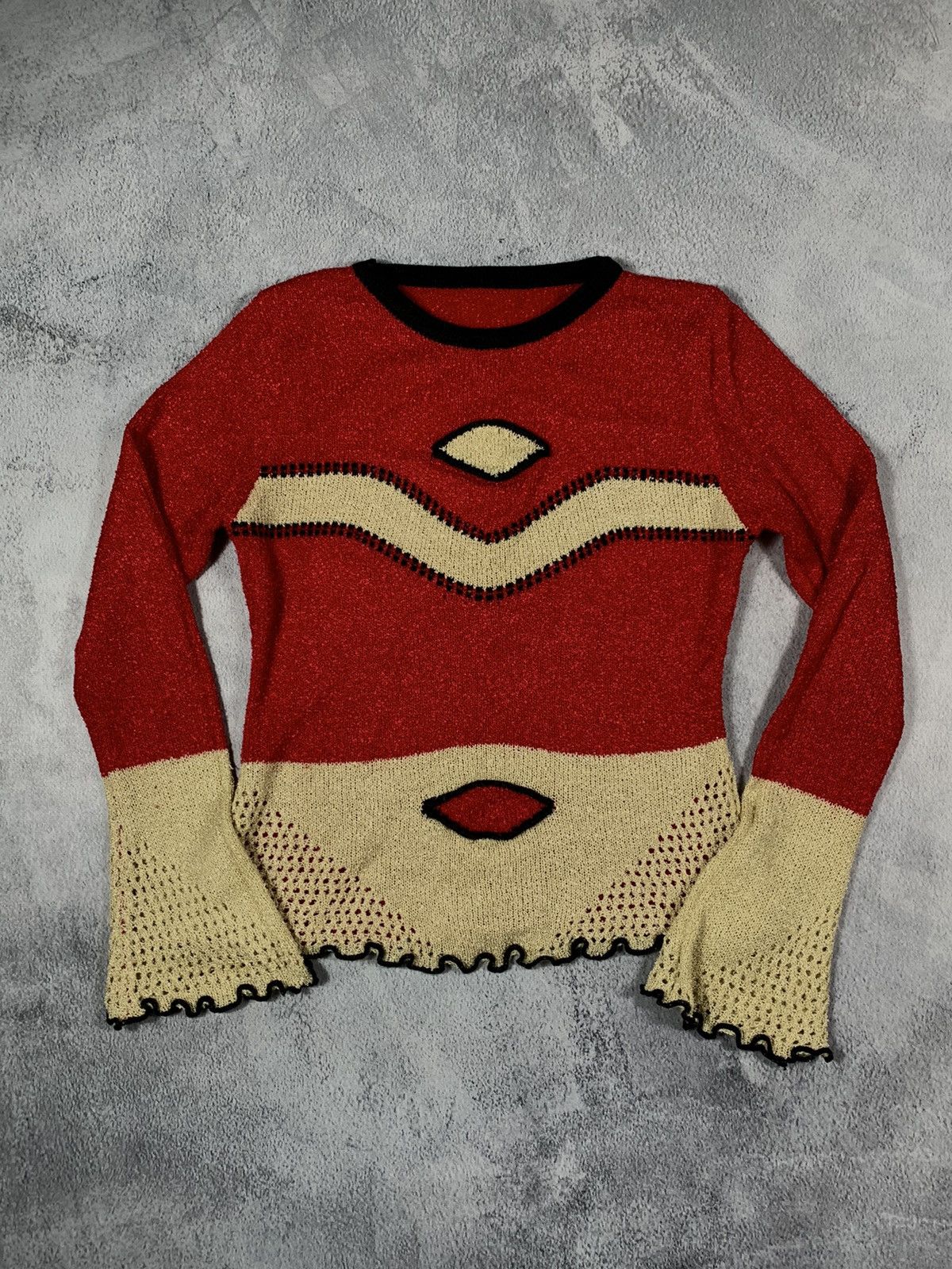 Japanese Brand × Vintage Vintage Y2K Japanese coloured 90s style sweater streetwear Size M / US 6-8 / IT 42-44 - 5 Thumbnail