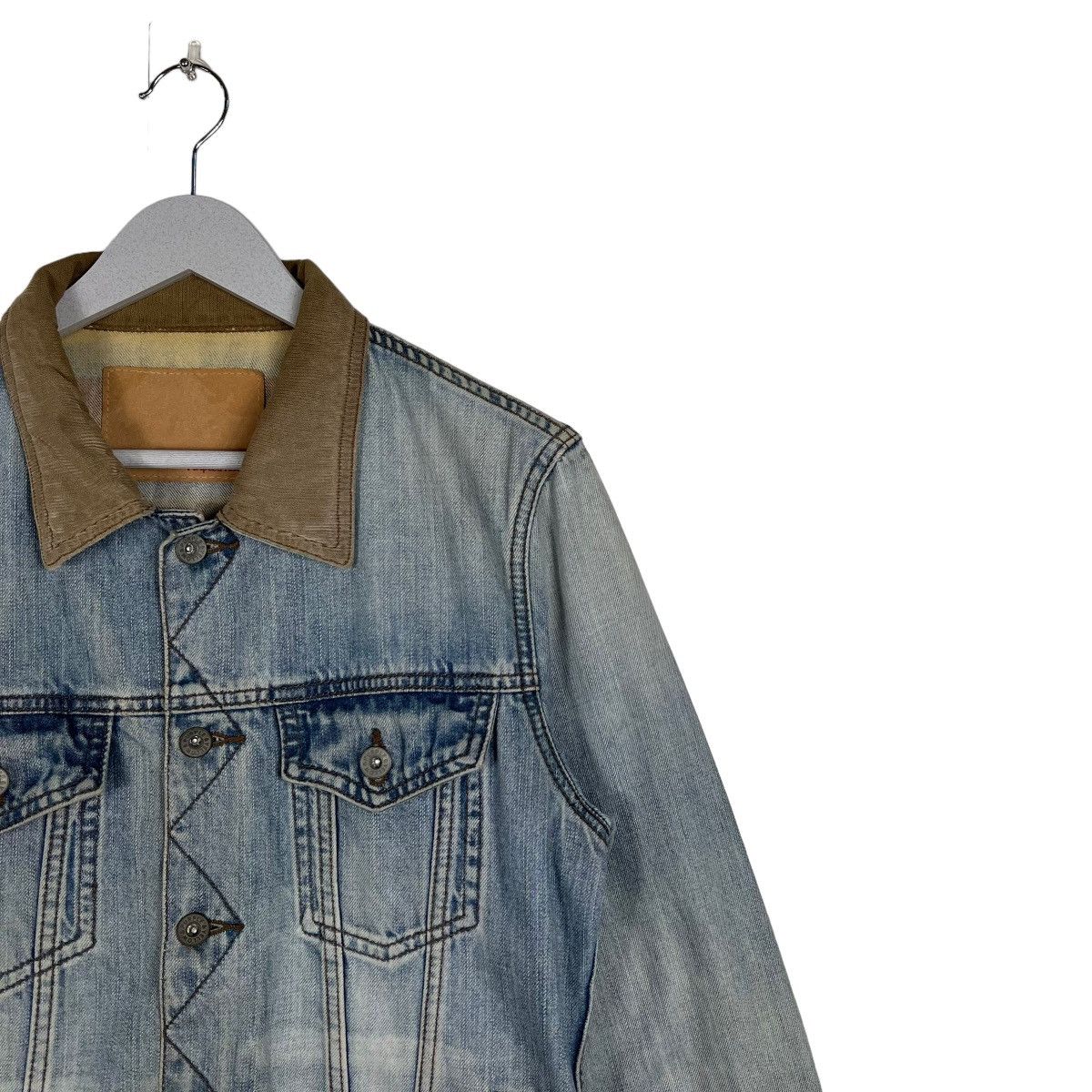Japanese Brand 🔥 PUPPLE & YELLOW TRUCKER DENIM JACKET Size US M / EU 48-50 / 2 - 7 Thumbnail