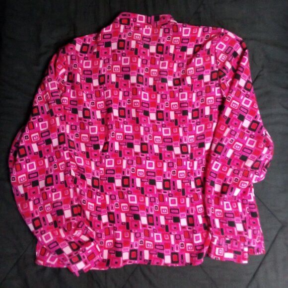 Worthington Vintage Worthington Tiles Silk Button Shirt Size XL / US 12-14 / IT 48-50 - 5 Thumbnail