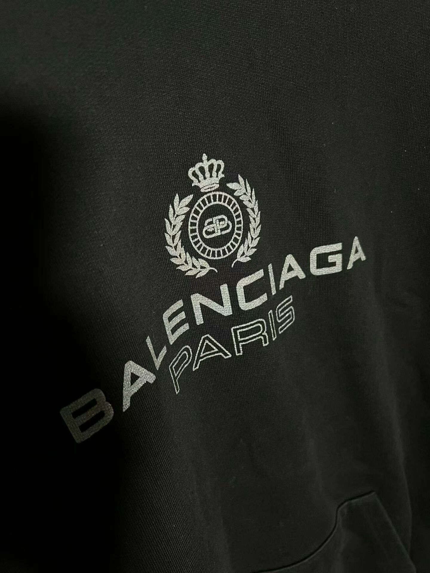 Balenciaga balenciaga black crown logo hoodie Size US S / EU 44-46 / 1 - 2 Thumbnail