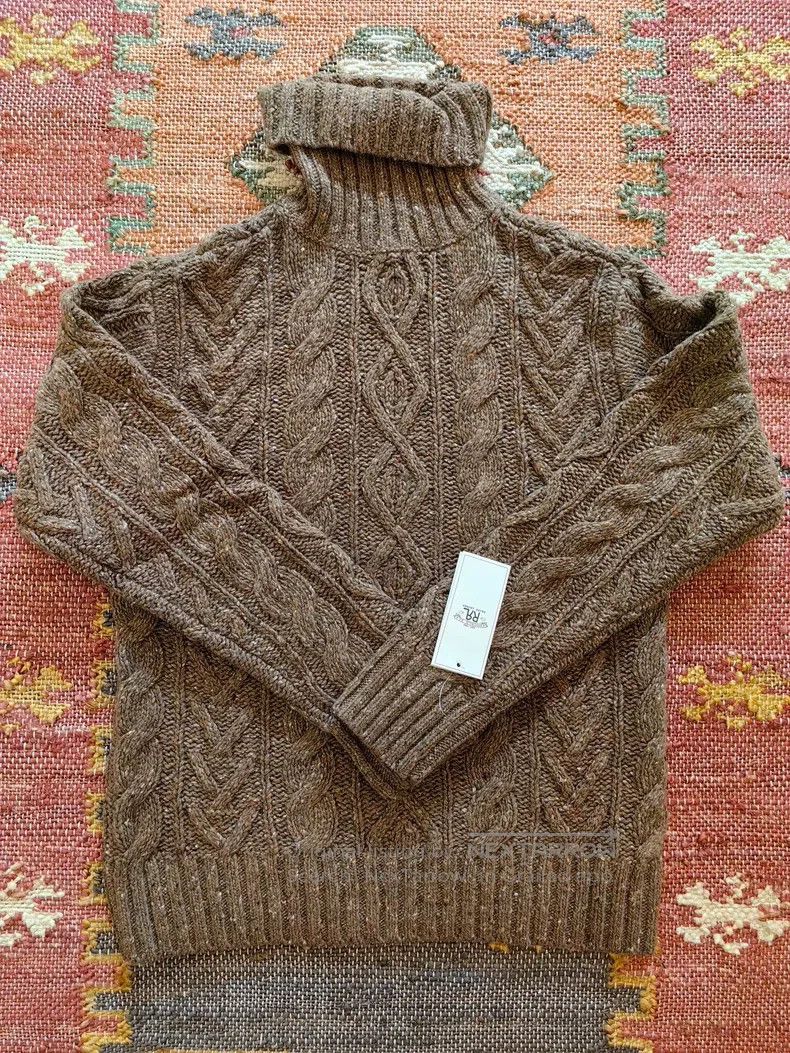 RRL Ralph Lauren RRL Ralph Lauren Vintage wool pullover with a twisted flor Size US M / EU 48-50 / 2 - 2 Thumbnail