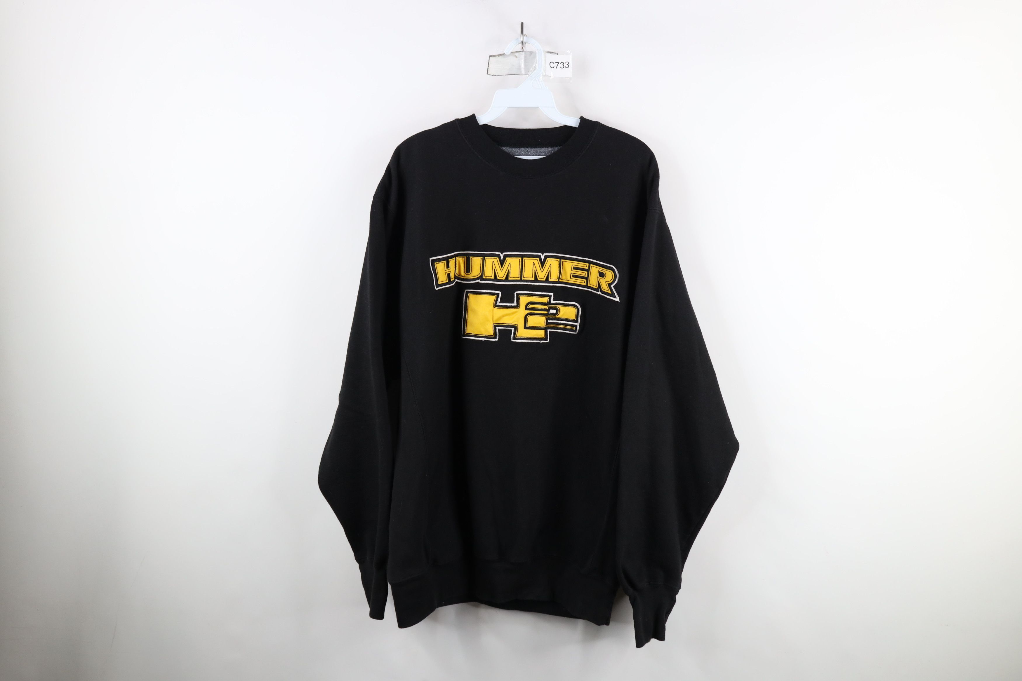 Vintage Vintage 90s Y2K Heavyweight Hummer H2 Crewneck Sweatshirt Size US L / EU 52-54 / 3 - 1 Thumbnail
