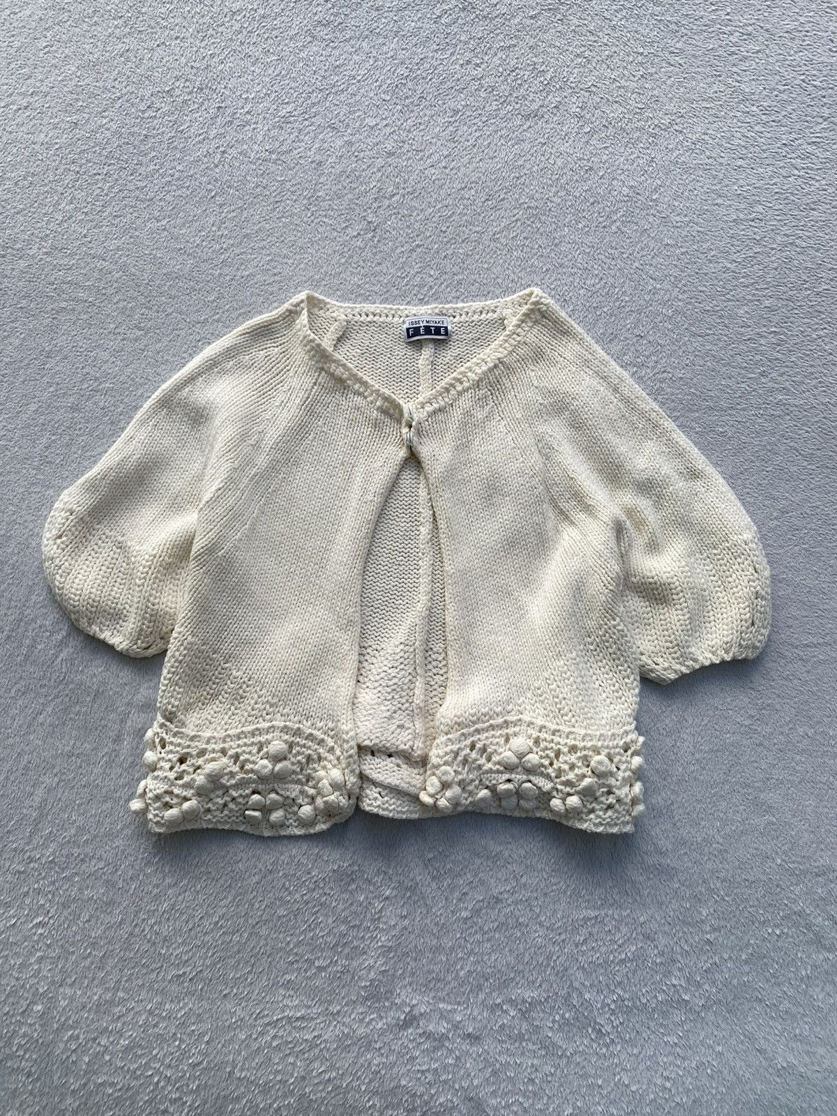 Issey Miyake S/S 2005 Issey Miyake Fete Knit Cardigan Size S / US 4 / IT 40 - 2 Thumbnail