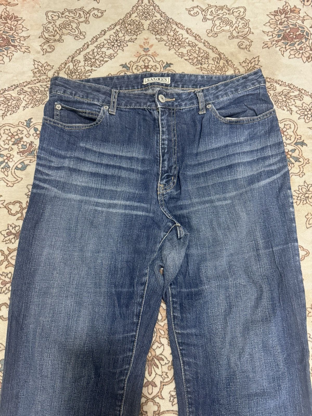 Le Grande Bleu (L.G.B.) × Tornado Mart × Vintage Flare Vintage Sagres Jeans Bootcut Size US 32 / EU 48 - 4 Thumbnail