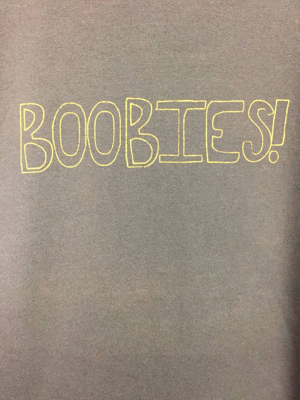 Vintage Vtg Jerzees Heavyweight Blend Boobies Humorous Funny Tee Size US XL / EU 56 / 4 - 4 Thumbnail