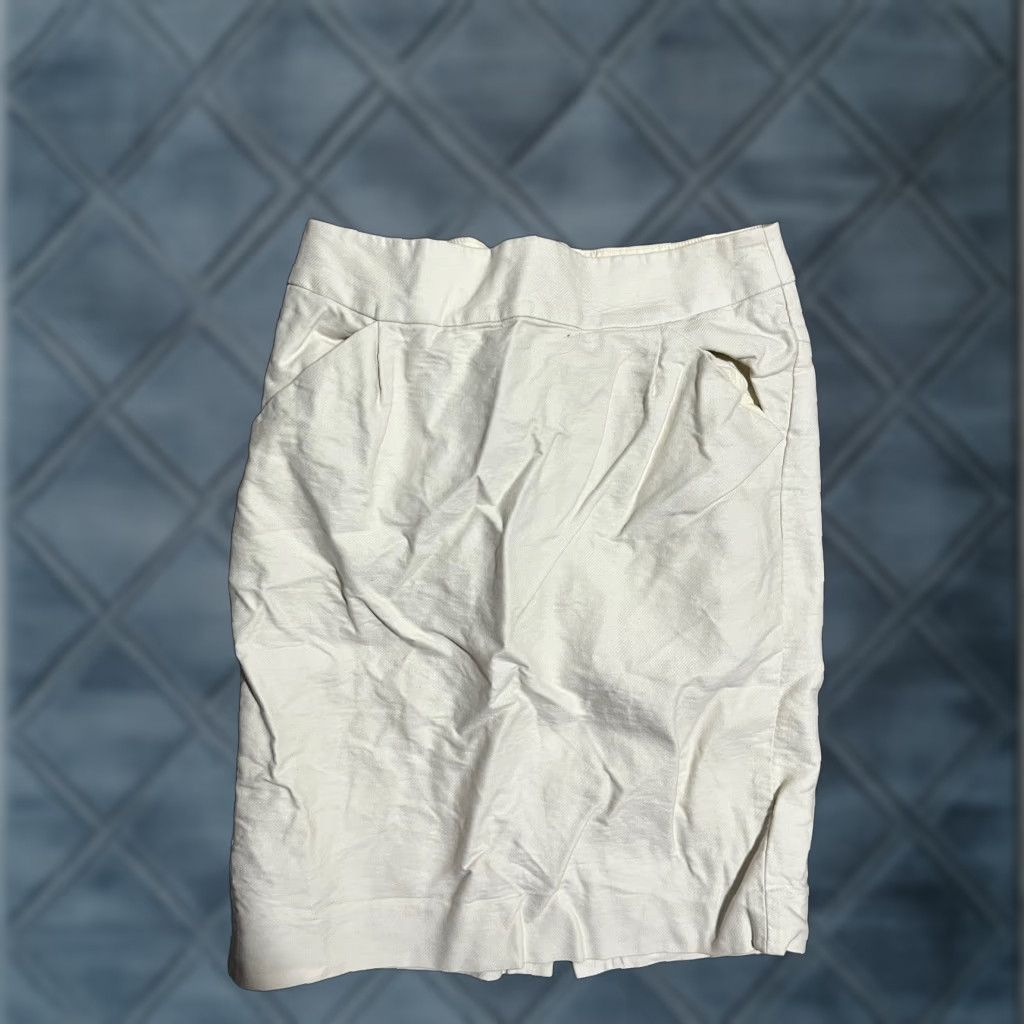 J.Crew J.CREW The Pencil Skirt Womens Size 6 Beige Pockets High Waisted Back Zip Shirt Skirt Womens 6 Beige Size 28" / US 6 / IT 42 - 1 Thumbnail