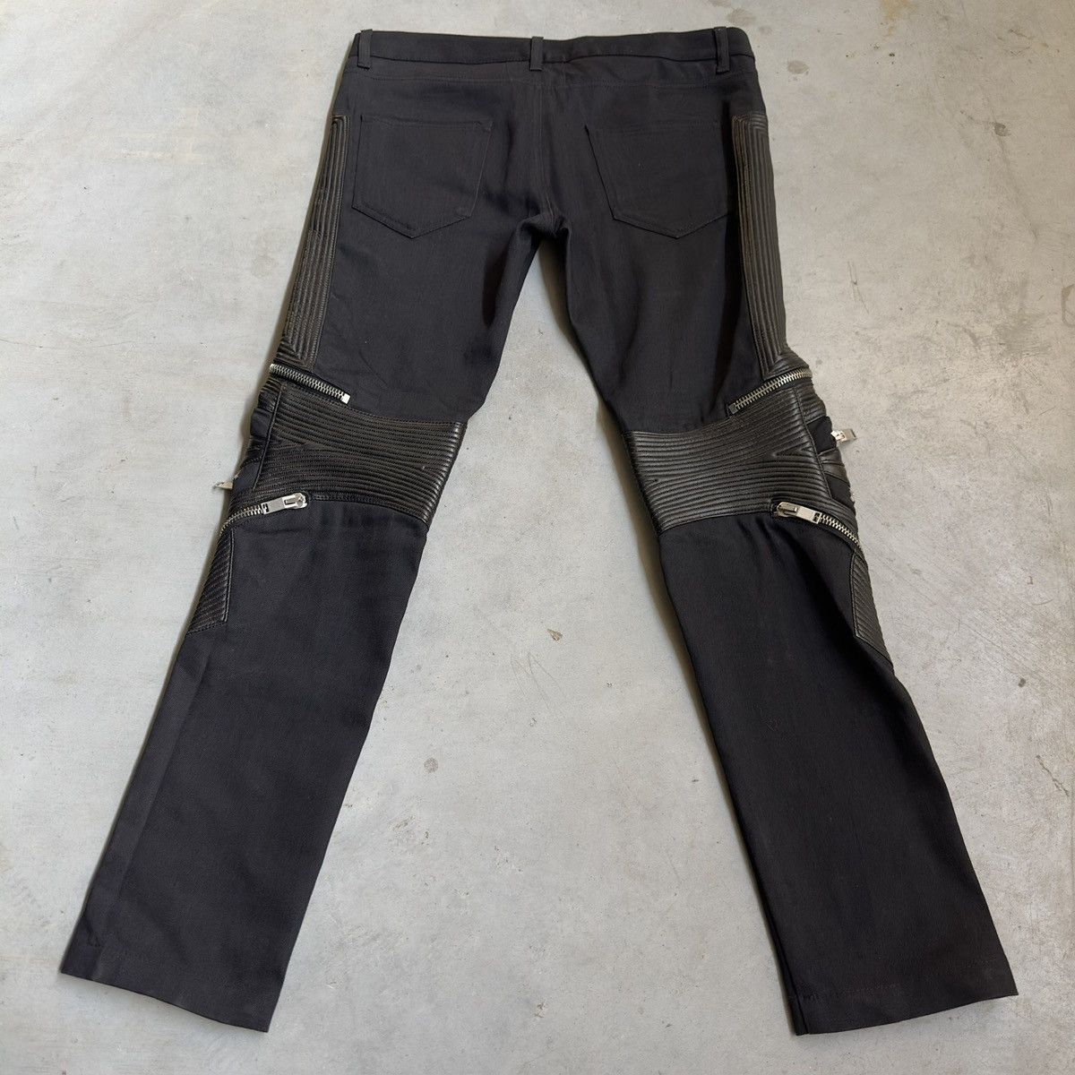 Saint laurent biker denim new arrivals