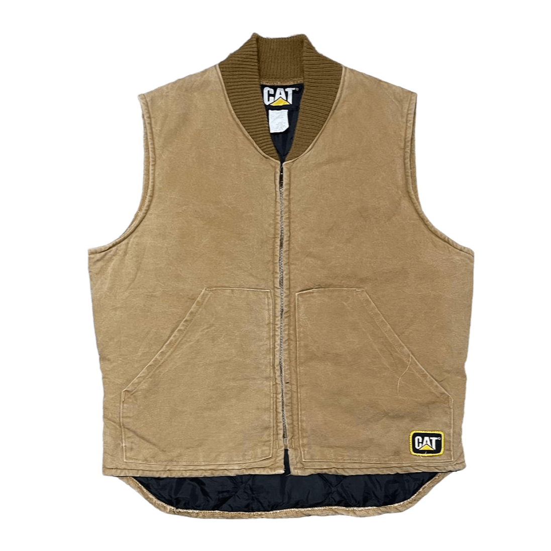 Caterpillar Vintage 80's Caterpillar Cat Duck Chore Vest Size US L / EU 52-54 / 3 - 1 Thumbnail