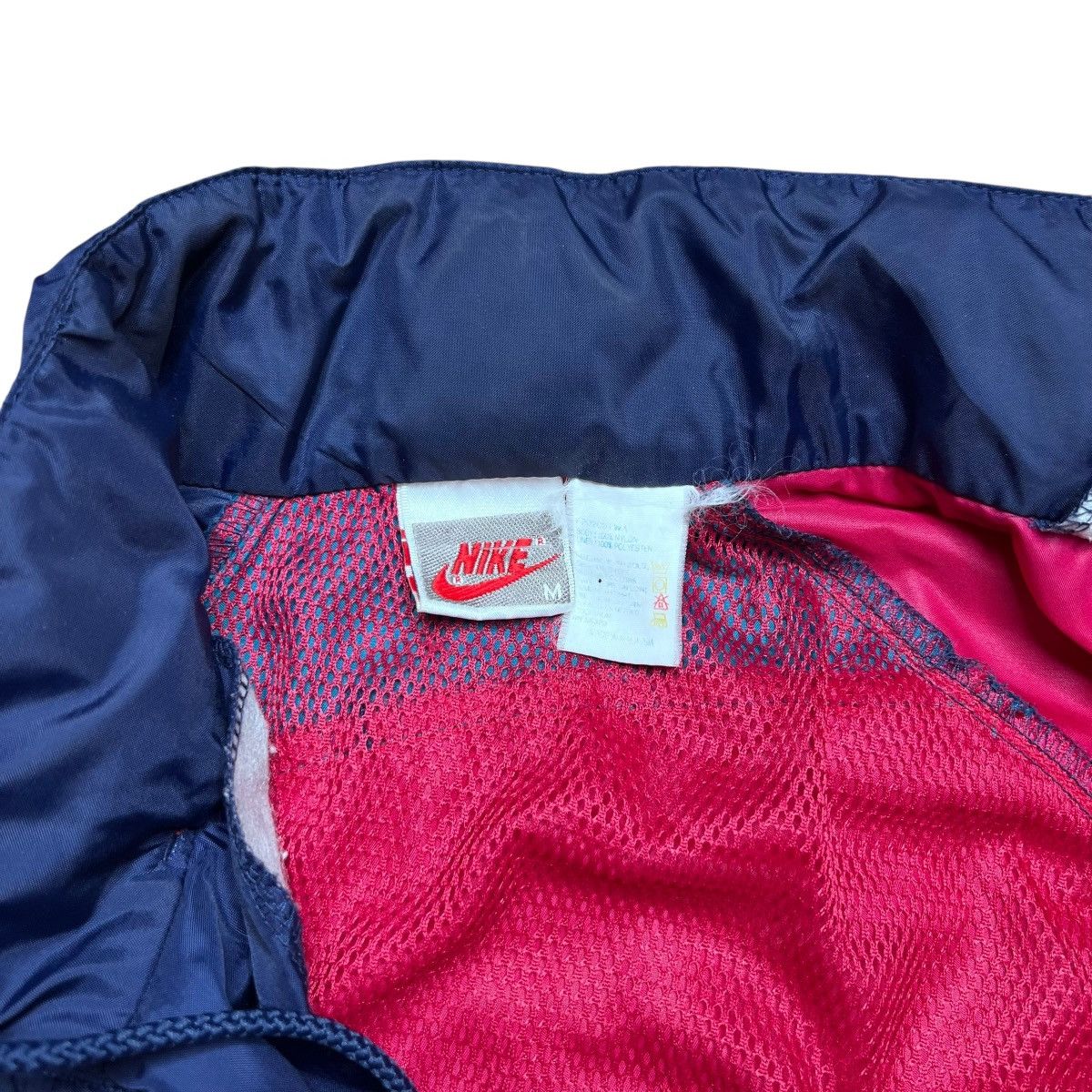 Nike Vtg 1990s Nike Swoosh Color Block Zip Up Windbreaker Jacket Size US L / EU 52-54 / 3 - 3 Thumbnail