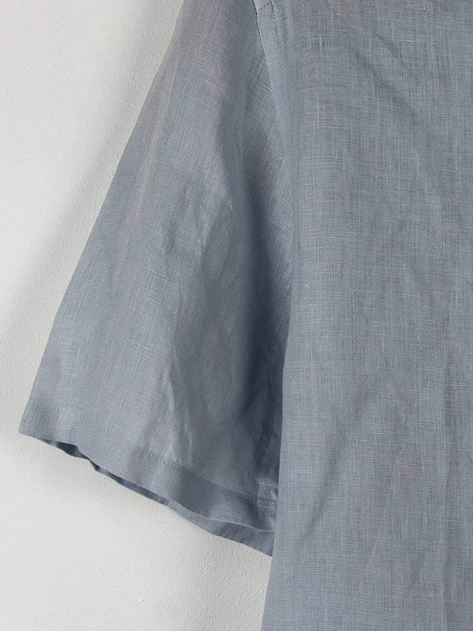 Reiss Reiss Casual Linen Shirt Short Sleeve Camp Collar Size US XL / EU 56 / 4 - 6 Thumbnail