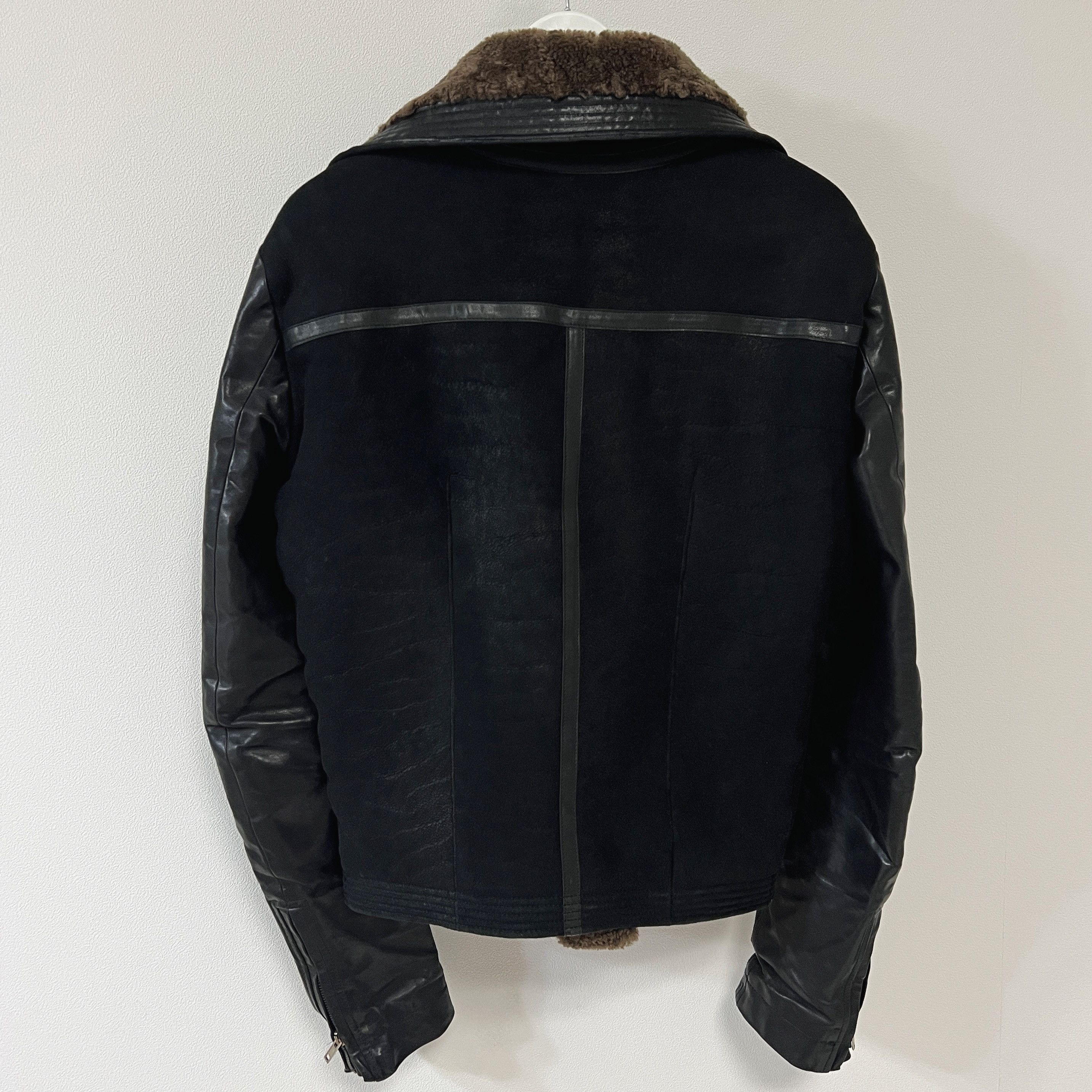 Rick Owens Rick Owens 12FW "MOUNTAIN" Geo Shearling Leather Jacket Size US M / EU 48-50 / 2 - 2 Thumbnail
