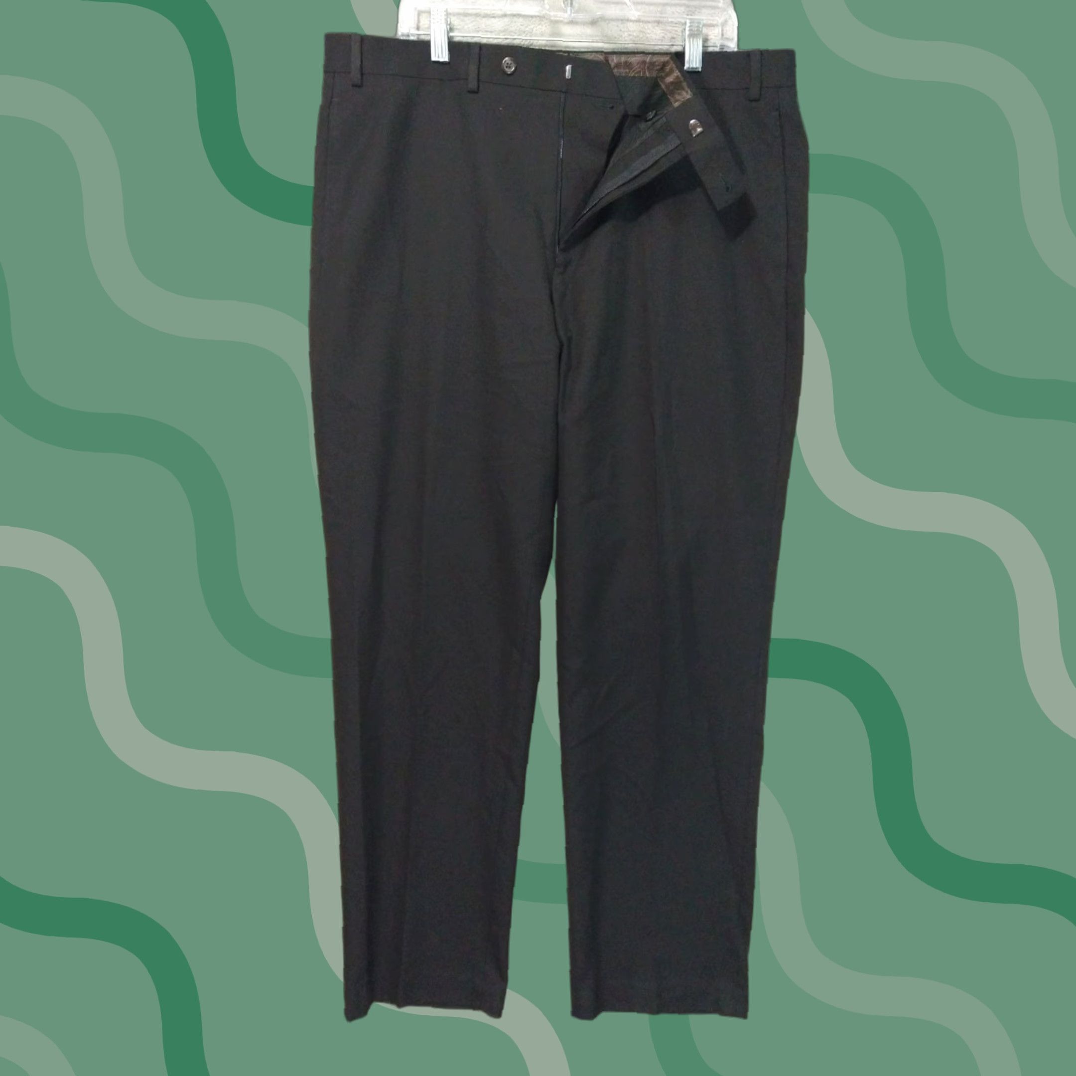 Ralph Lauren Ralph Lauren Dress Pants Mens 38x32 Black Flat Front Straight Leg Preppy Dress Pants Mens Black 38x32 Straight Leg Preppy Size US 38 / EU 54 - 1 Thumbnail