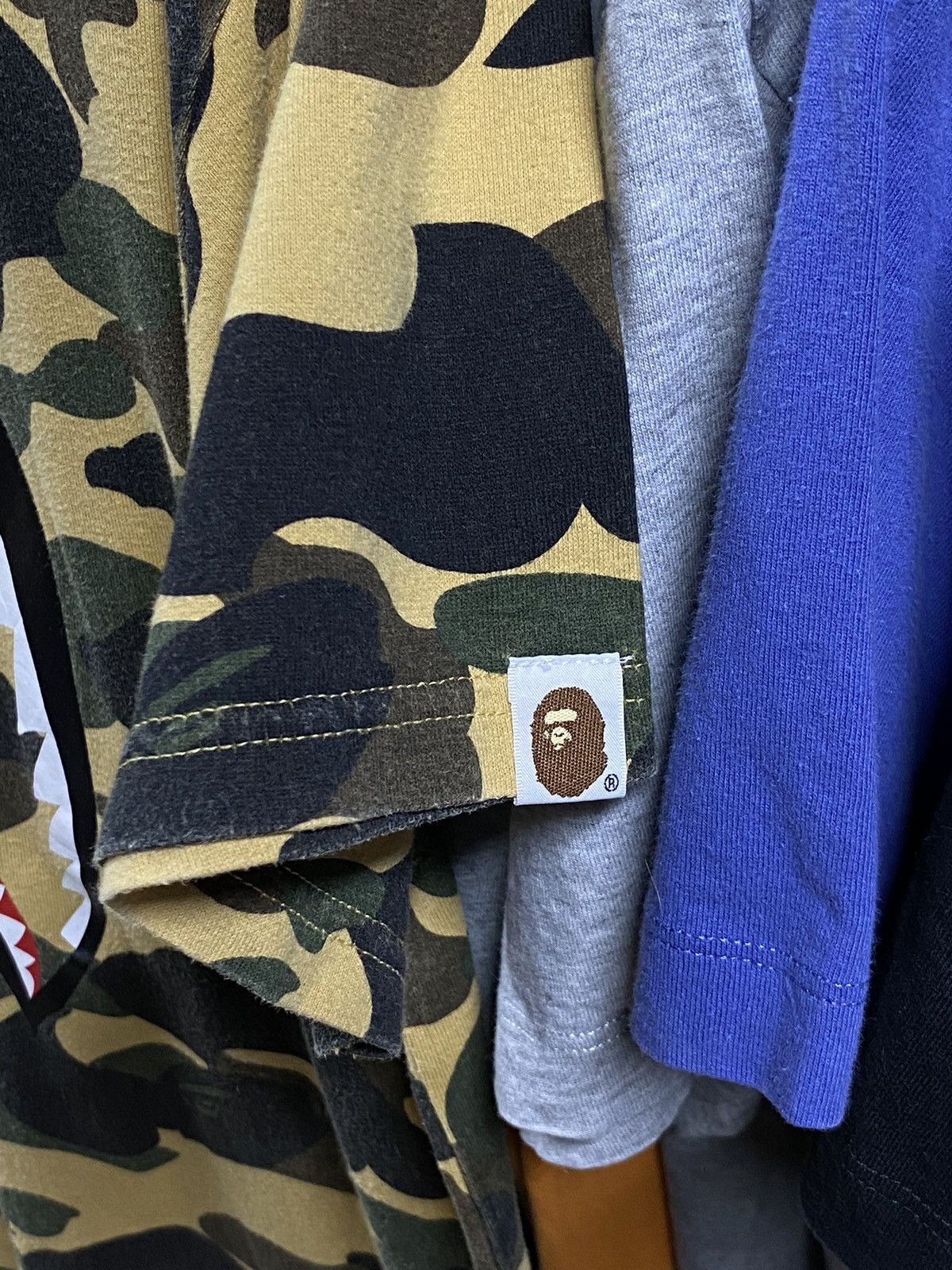 Bape A Bathing Ape Yellow a camo Bape Shark Tee Shirt Medium Size US M / EU 48-50 / 2 - 4 Thumbnail
