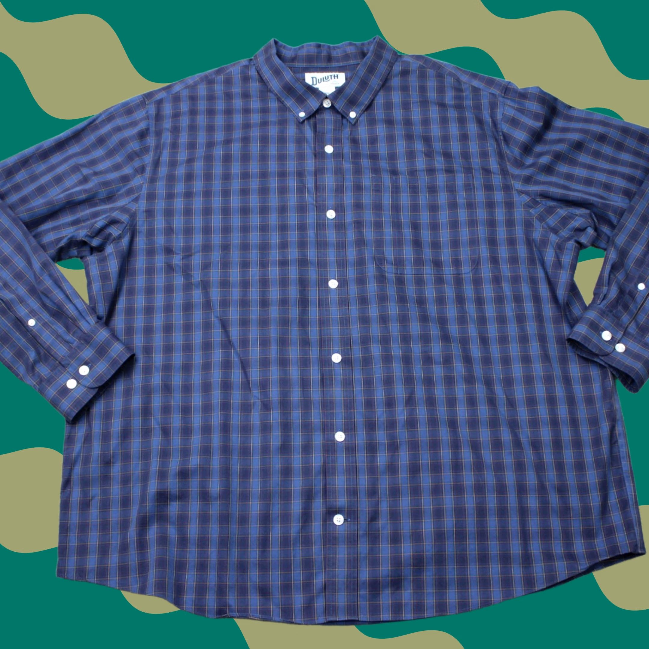 Vintage Duluth Shirt Mens 2XL Blue Plaid Relaxed Fit Long Sleeve Button-Up Casual Workwear Shirt Size US XXL / EU 58 / 5 - 1 Thumbnail