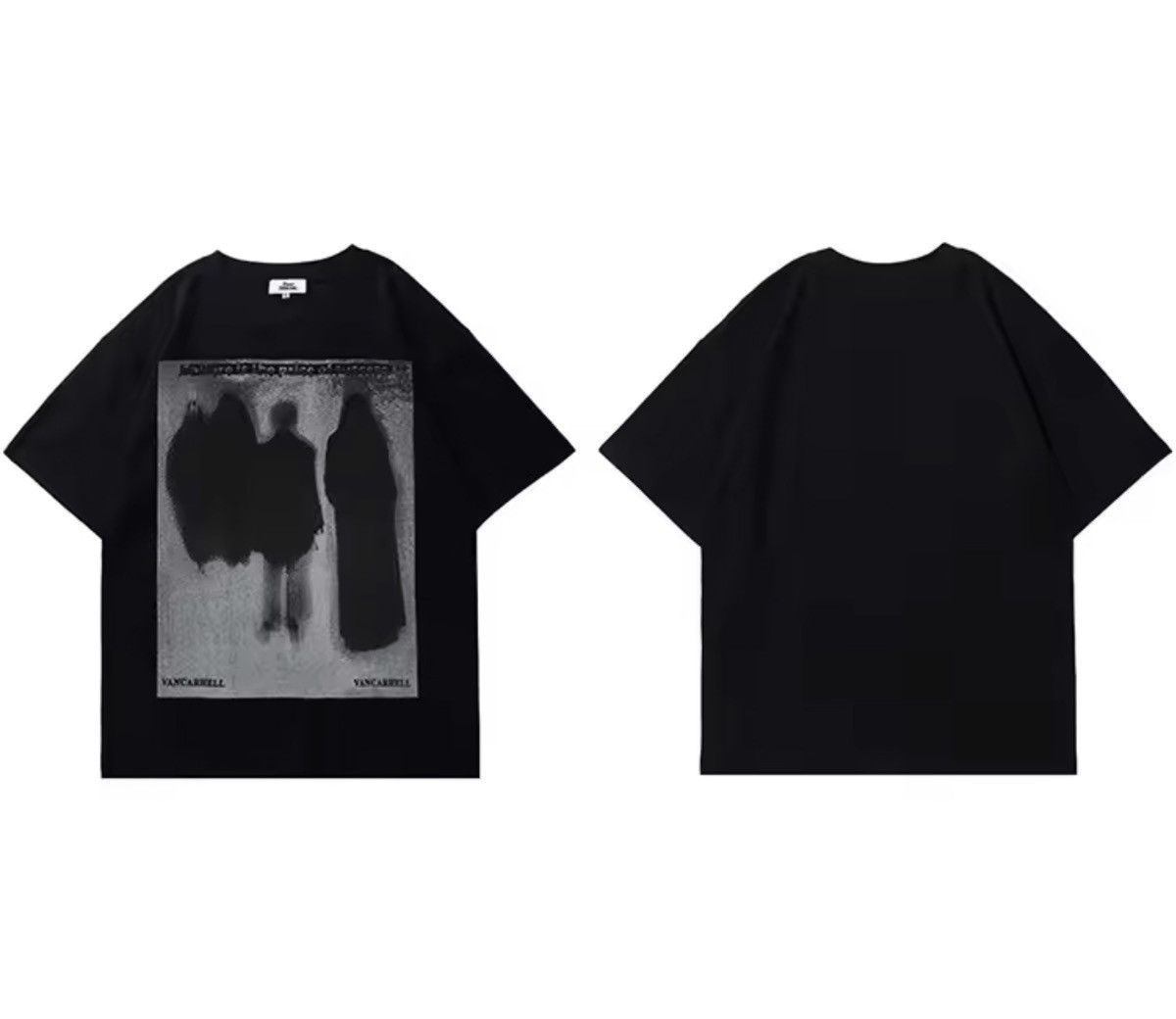 Japanese Brand Dark Style Shadow Printed T-Shirt Size US L / EU 52-54 / 3 - 3 Thumbnail