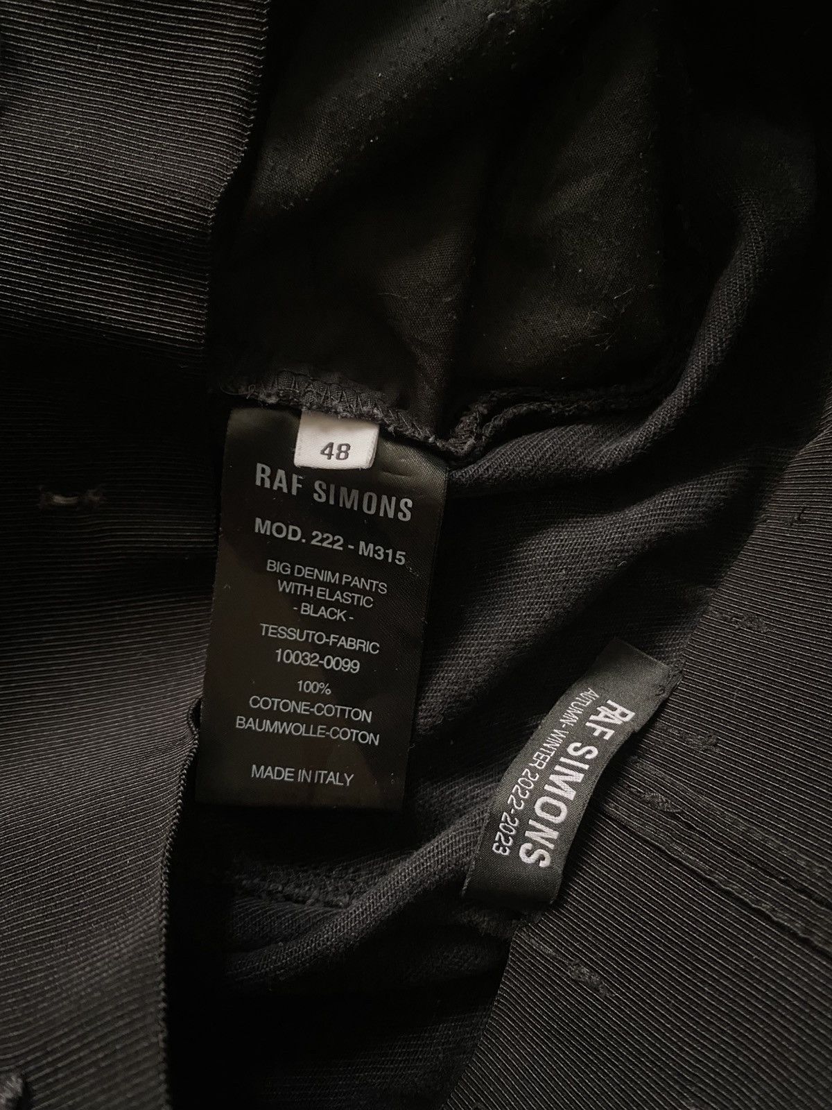Raf Simons Raf Simons A/W22 Big Denim Pants with Elastic Size US 32 / EU 48 - 8 Thumbnail