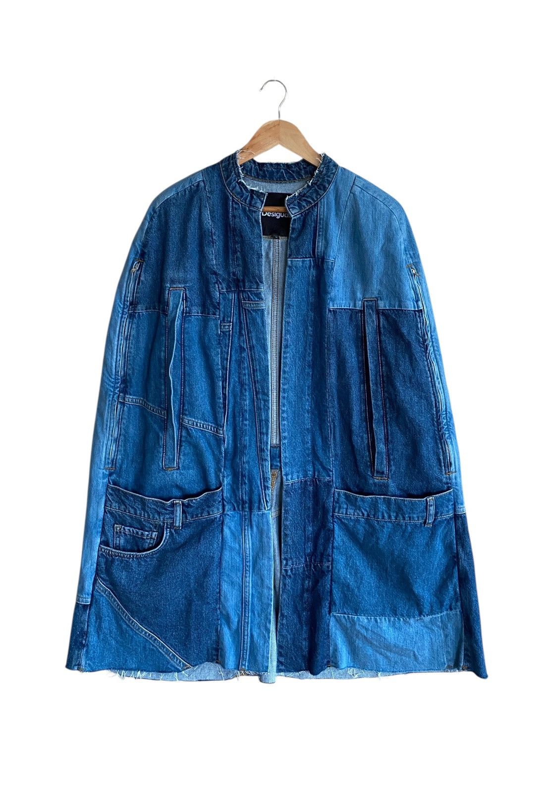 Desigual Vintage Brand Desingual Denim Poncho 2000s Size US XL / EU 56 / 4 - 1 Thumbnail