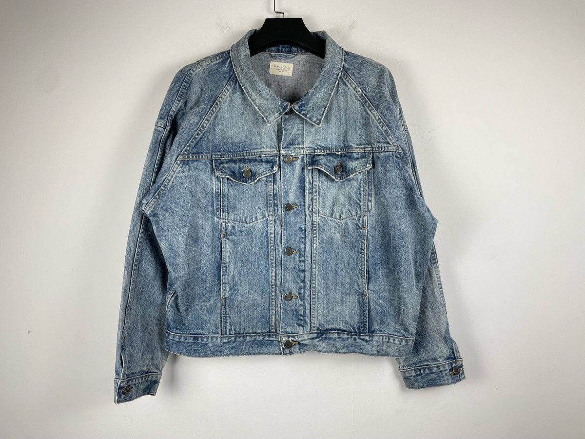 Fear of God Fear Of God 4th Collection OG Denim Jacket Size US XL / EU 56 / 4 - 6 Thumbnail