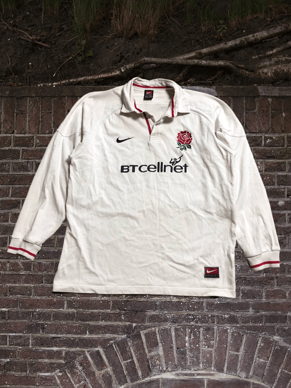 Nike Vintage nike England Rugby sweatshirt Bt cellnet Polo Size US XL / EU 56 / 4 - 1 Thumbnail