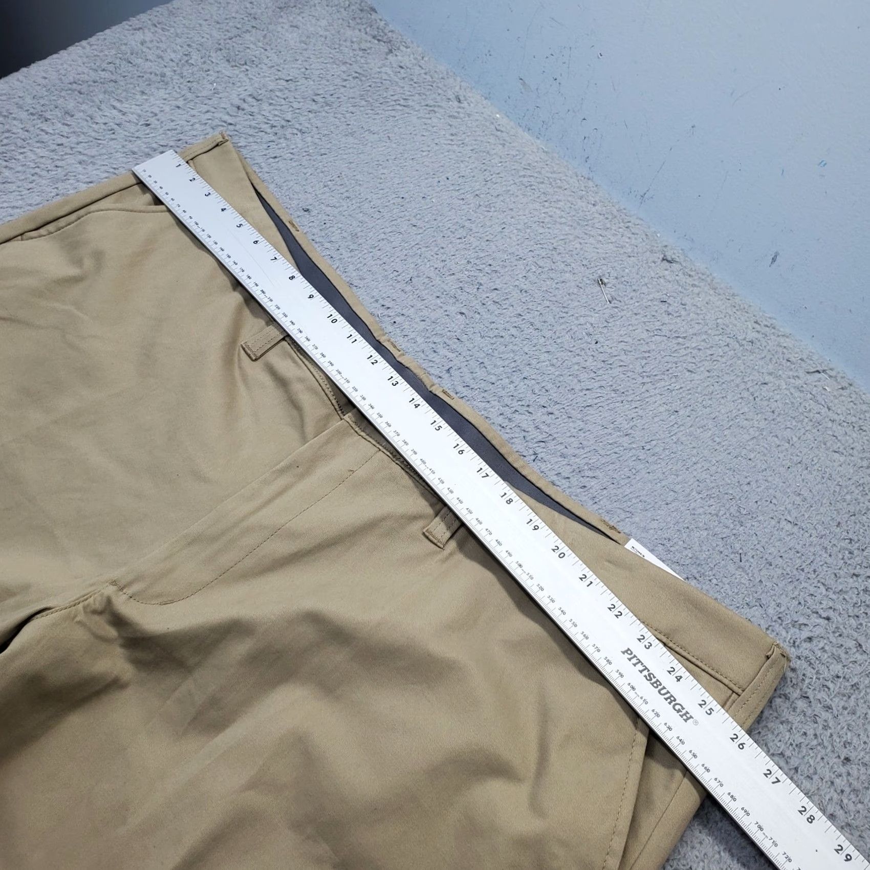 Vintage Sonoma Mens Shorts 52 Tan Flat Front 9" Inseam Flexwear Stretch Waistband Casual Chino Pockets Brethable Easy Care Front Theme Outdoor Mens Size US 36 / EU 52 - 7 Thumbnail