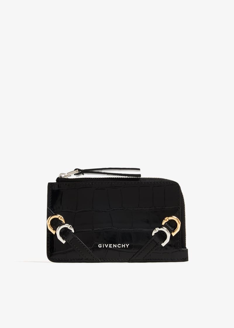 Givenchy o1w1db10525 Size: OS/Voyou Zipped Card Holder in Black Size ONE SIZE - 1 Thumbnail