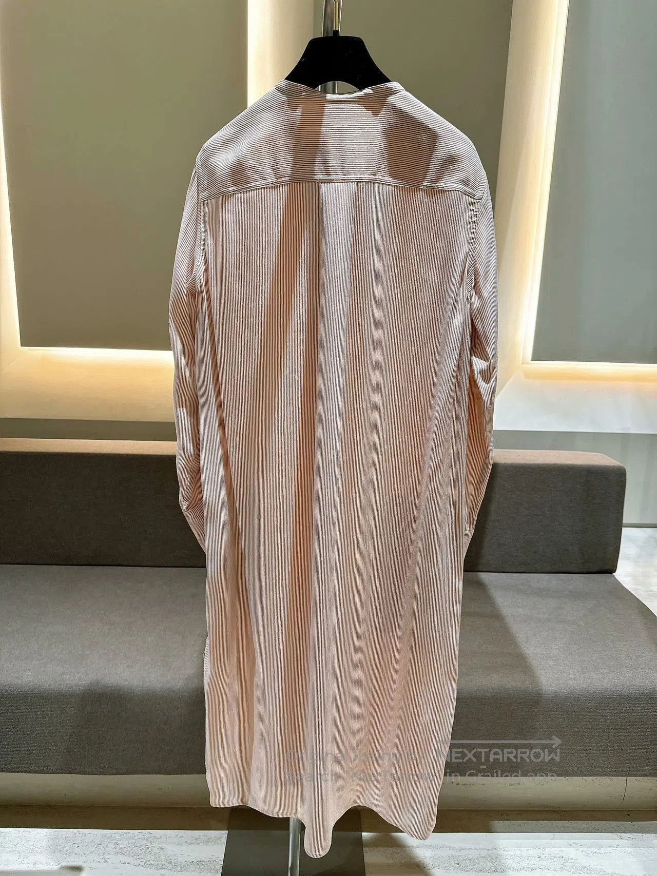 Hermes HERMES Striped Loose Dress. Size US 36 / EU 52 - 2 Thumbnail