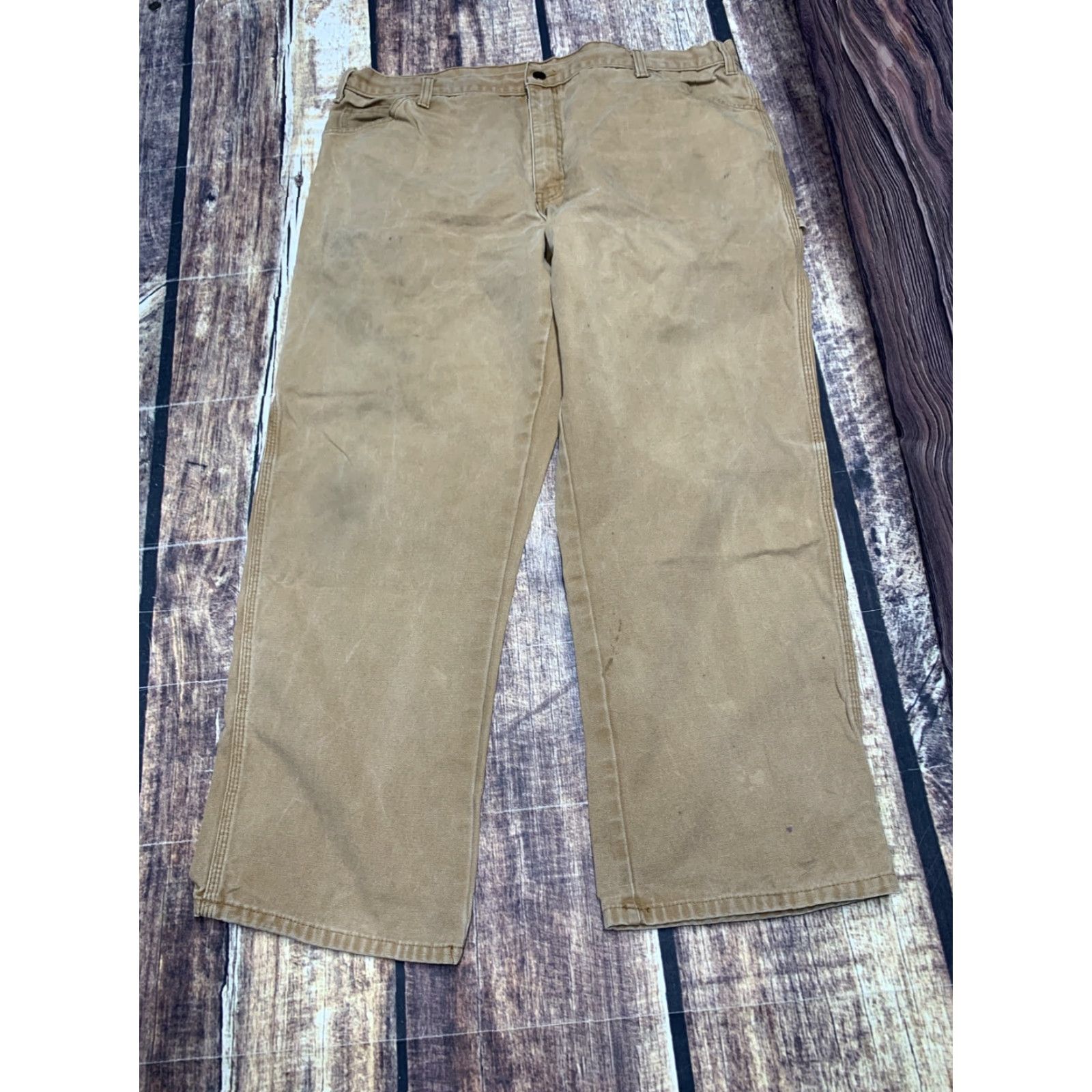 Dickies DICKIES Carpenter Pants Jeans Brown Duck Mens Size 40 x 28.5 Work Construction Pants Size US 40 / EU 56 - 3 Thumbnail