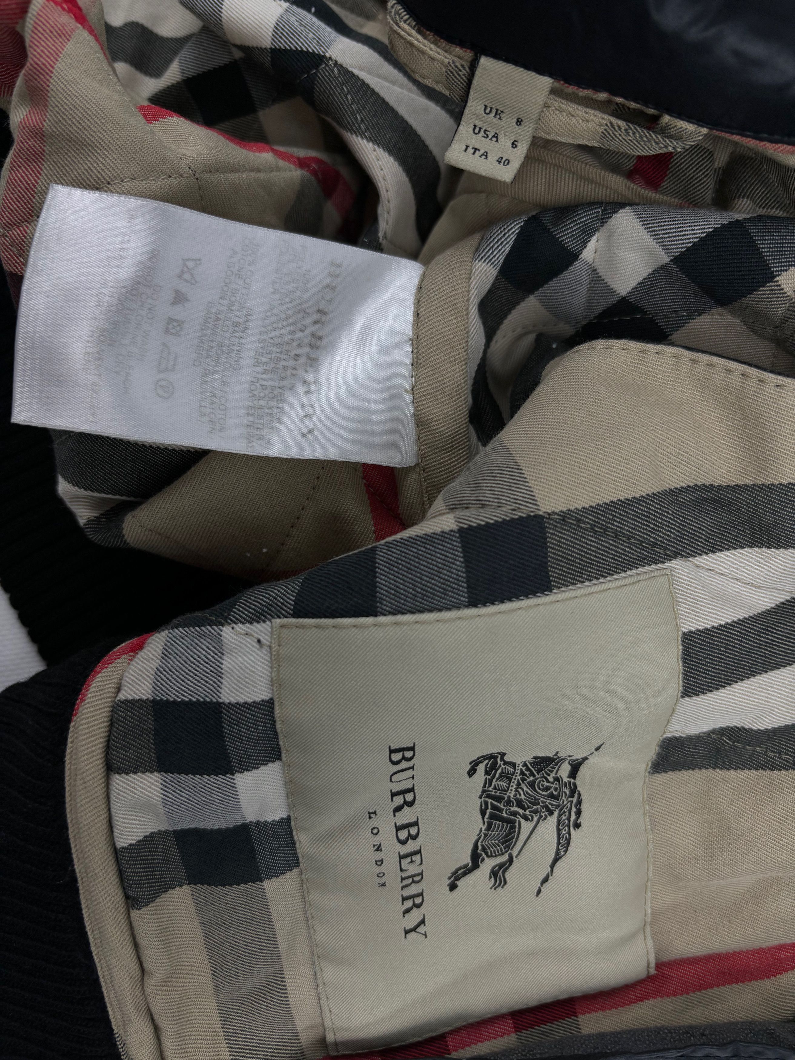 Burberry London Nova Check Biker Ribbed Cuffs Quilted Jacket Full-Zip Bomber Size M / US 6-8 / IT 42-44 - 19 Thumbnail
